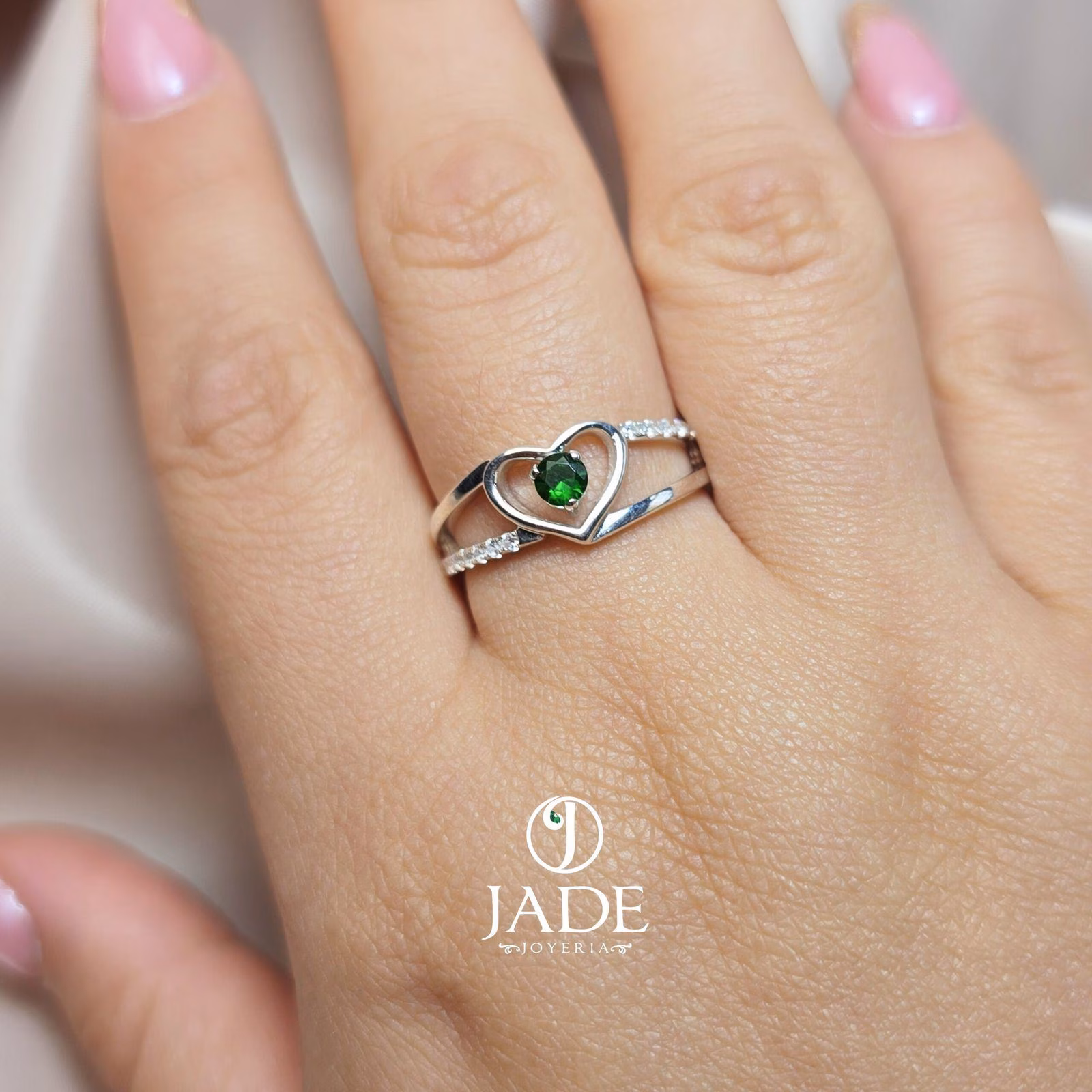 Anillo corazón green