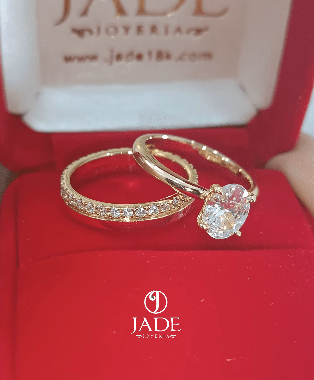 Anillos de compromiso en oro 18k