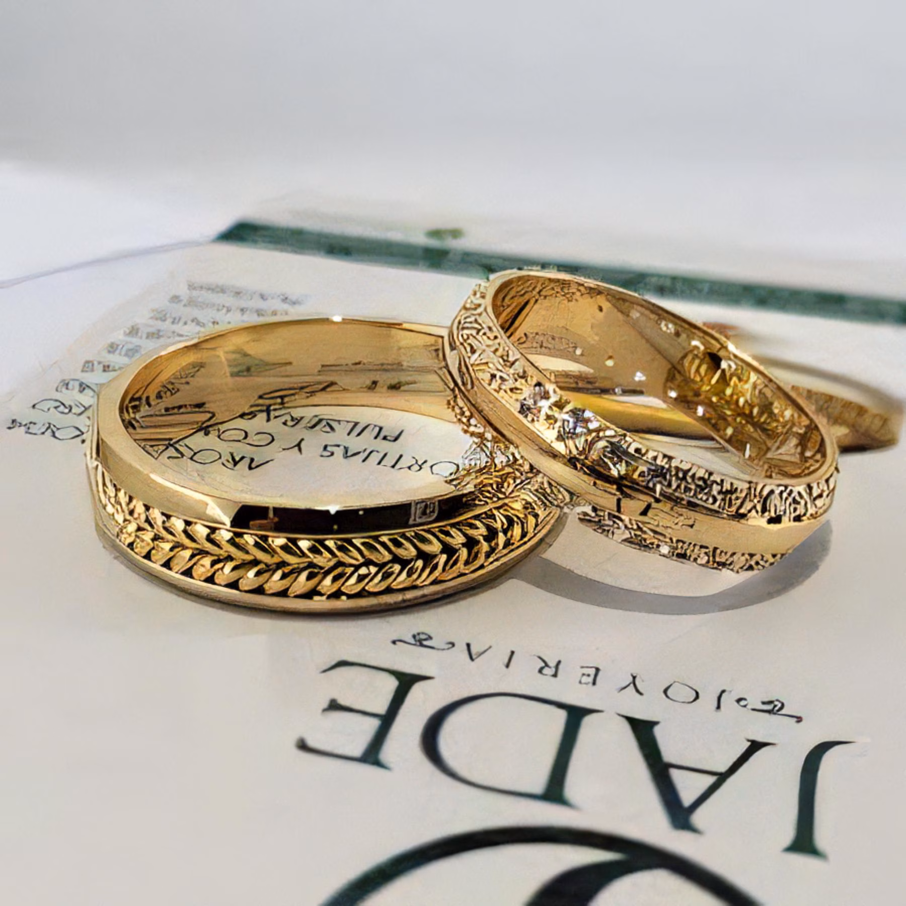 Anillo Piedra Oval Verde Oro de 18k