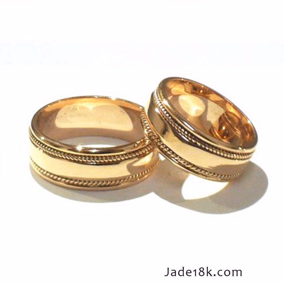 Alianzas aros de boda Macedonia Brillante Oro de 18k