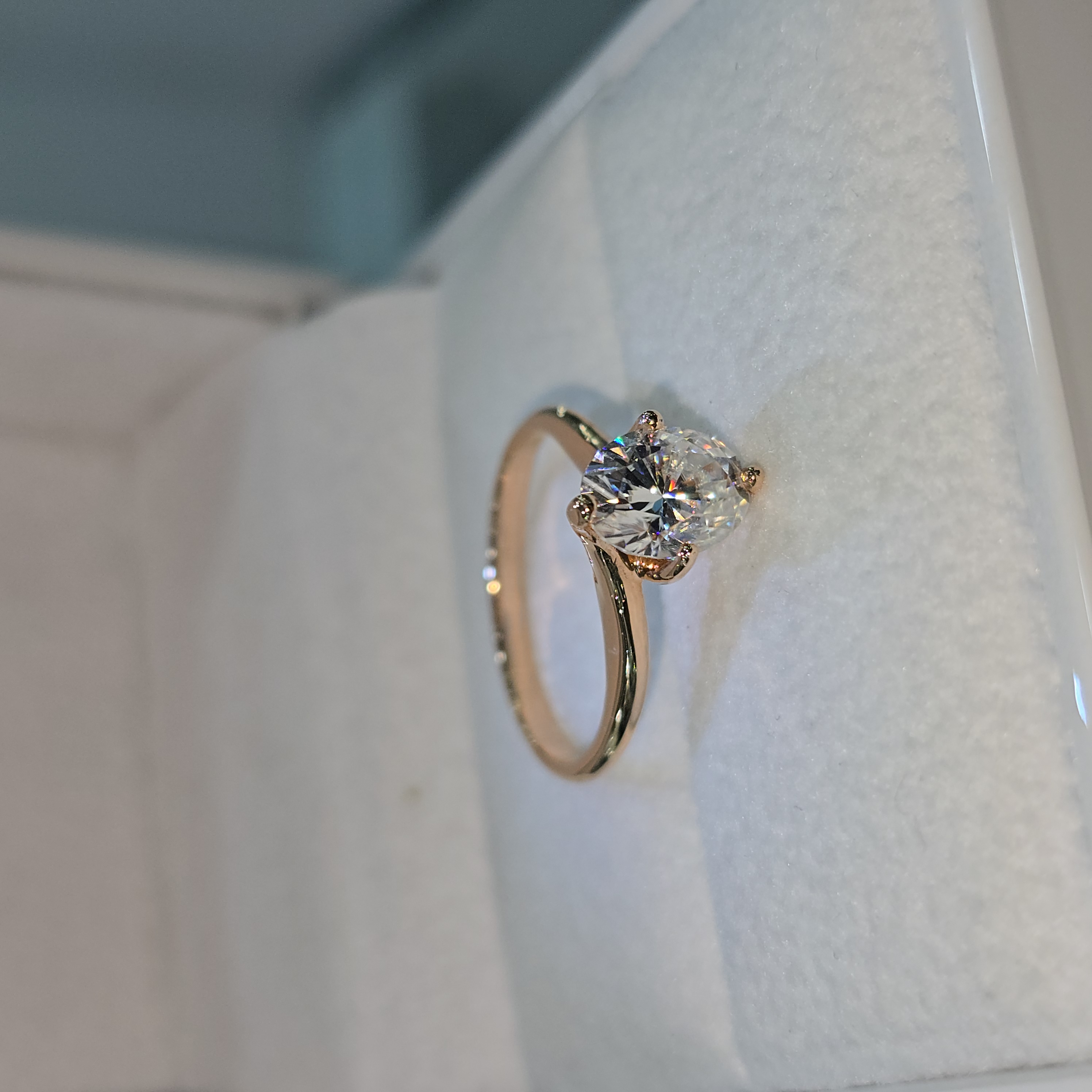 Anillo de compromiso con Moissanite "Amor verdadero"