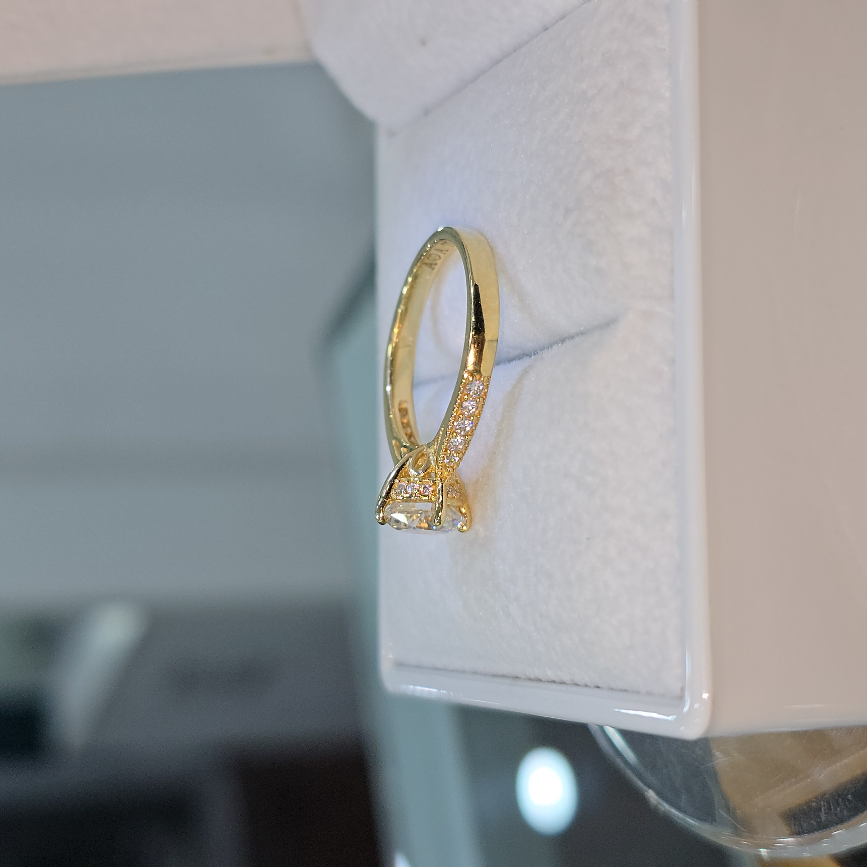 Anillo de Compromiso con Moissanite "Mi princesa"