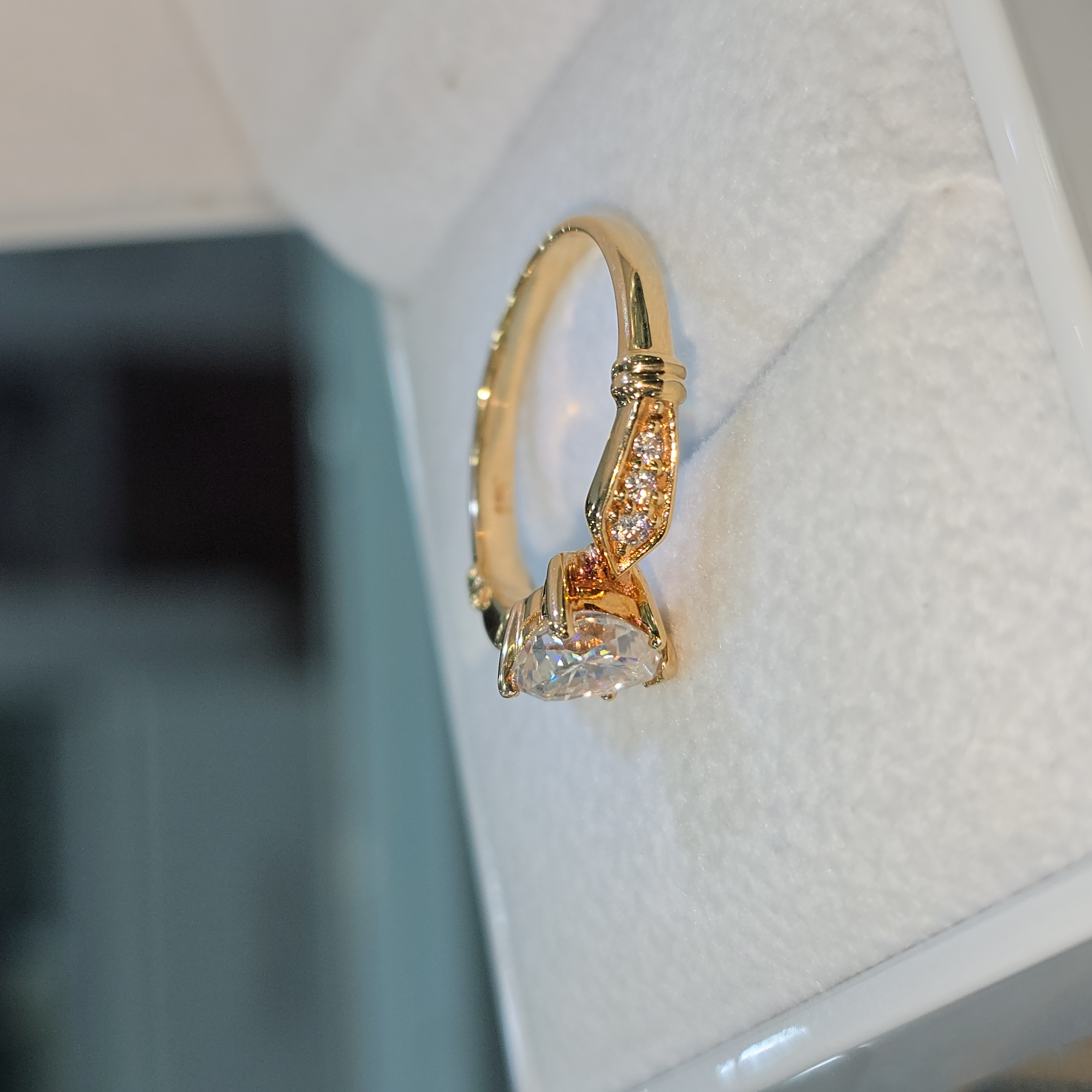 Anillo de Promesa con Moissanite "Te elijo"