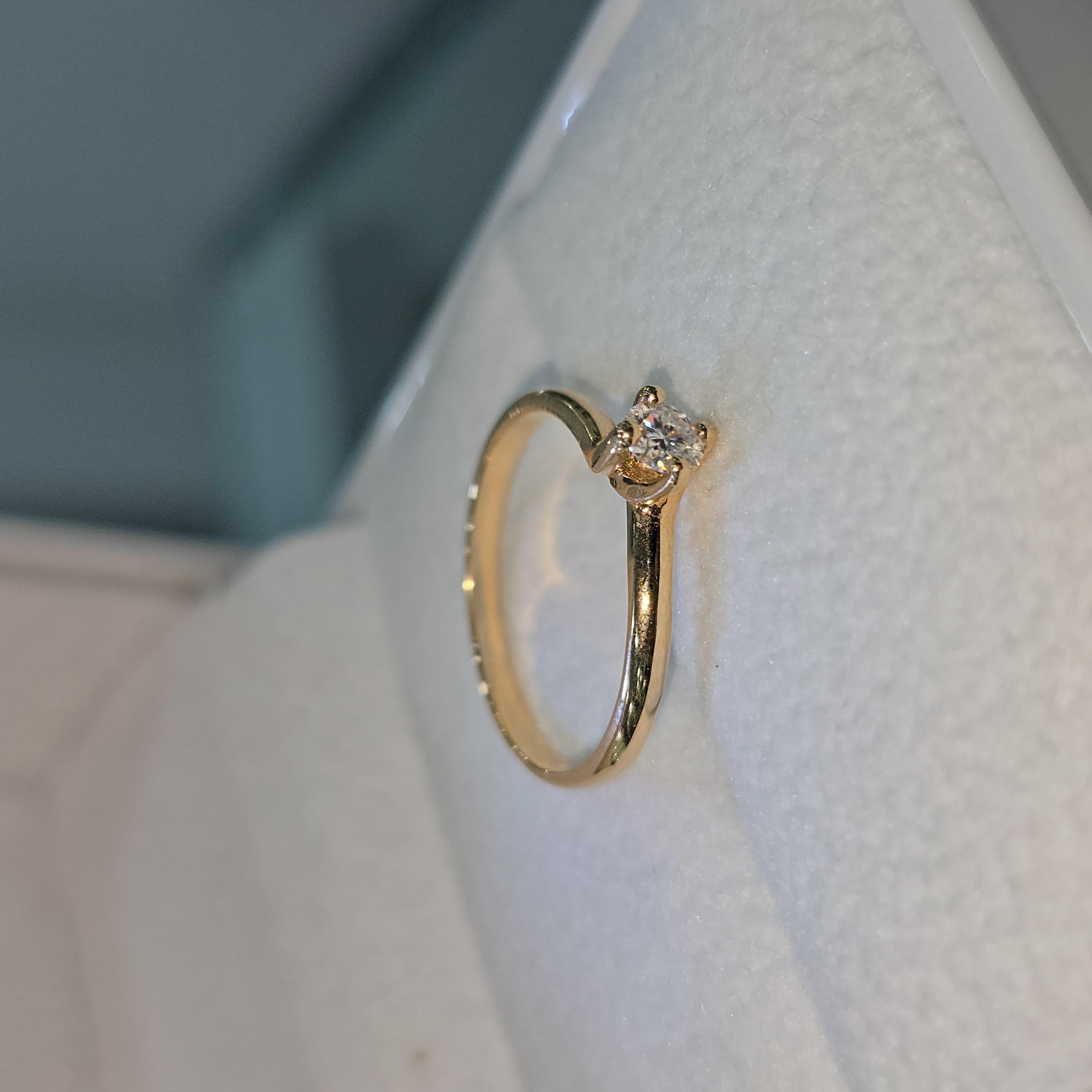 Anillo de Promesa Moissanite "Mi sueño"