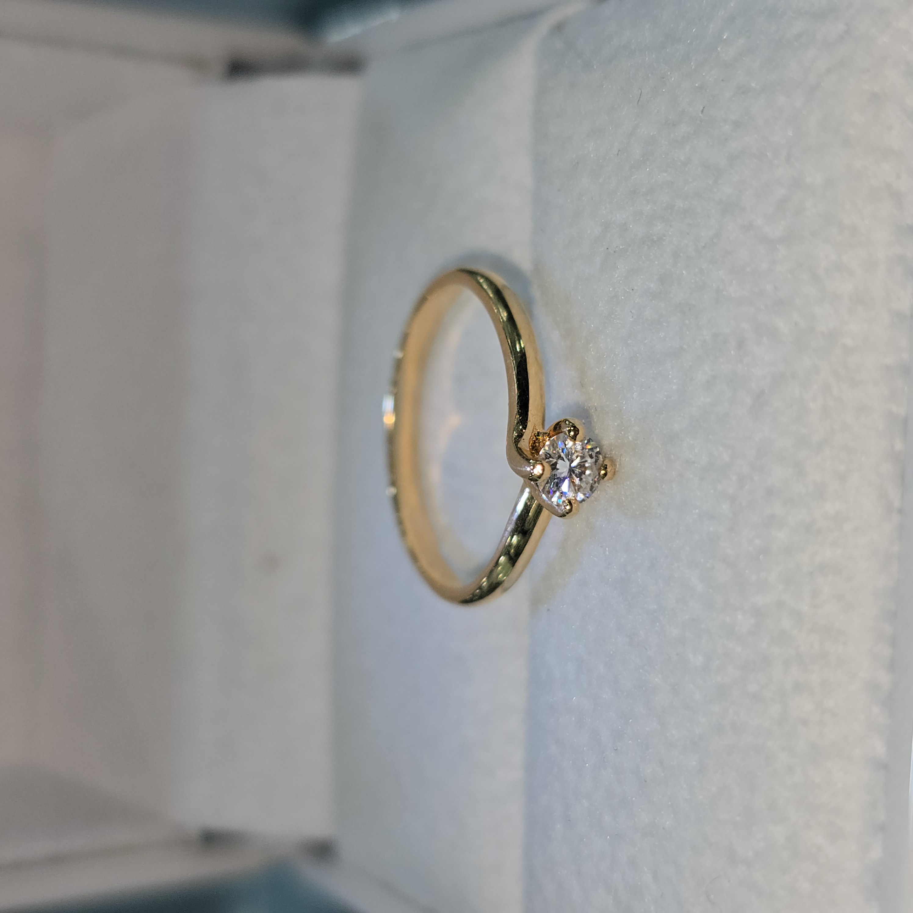 Anillo de Promesa Moissanite "Mi sueño"