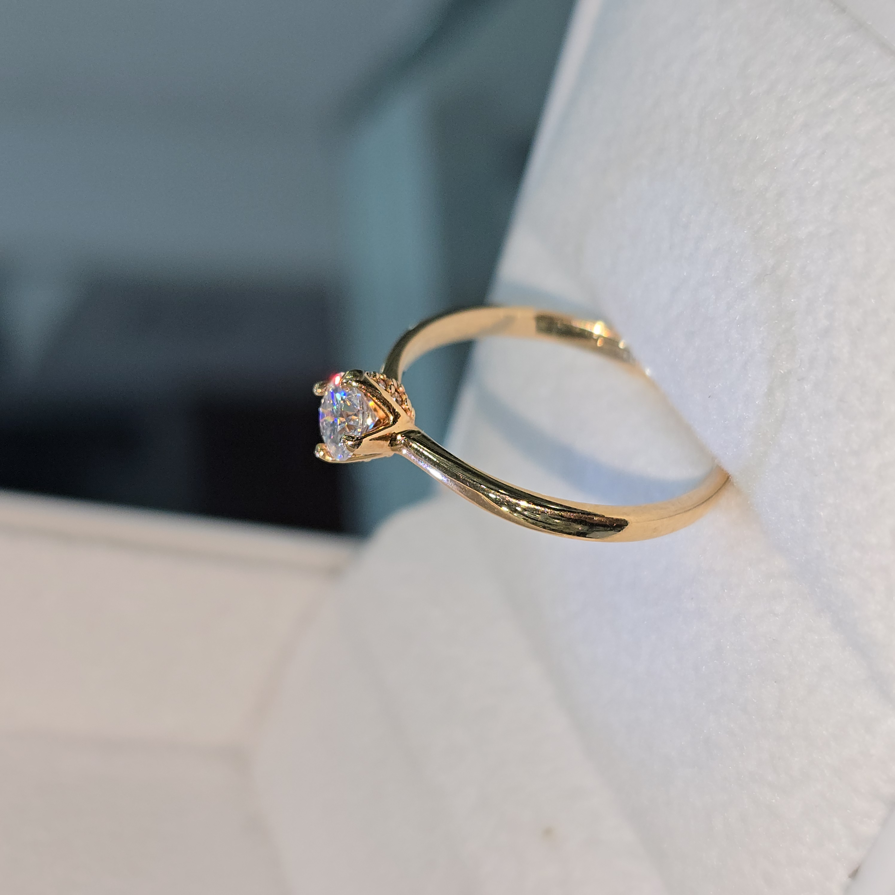 Anillo de Promesa Moissanite "Mi camino"