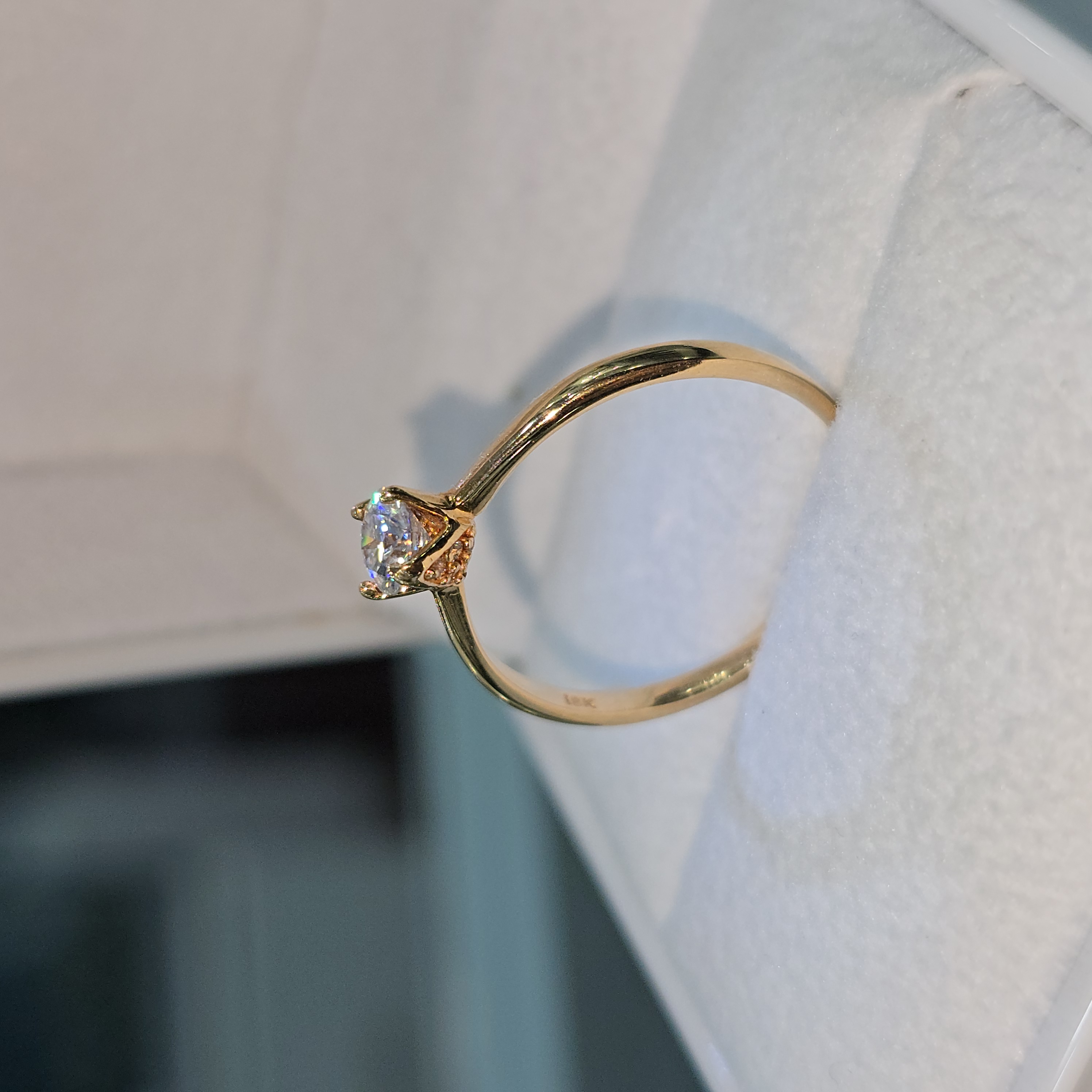 Anillo de Promesa Moissanite "Mi camino"