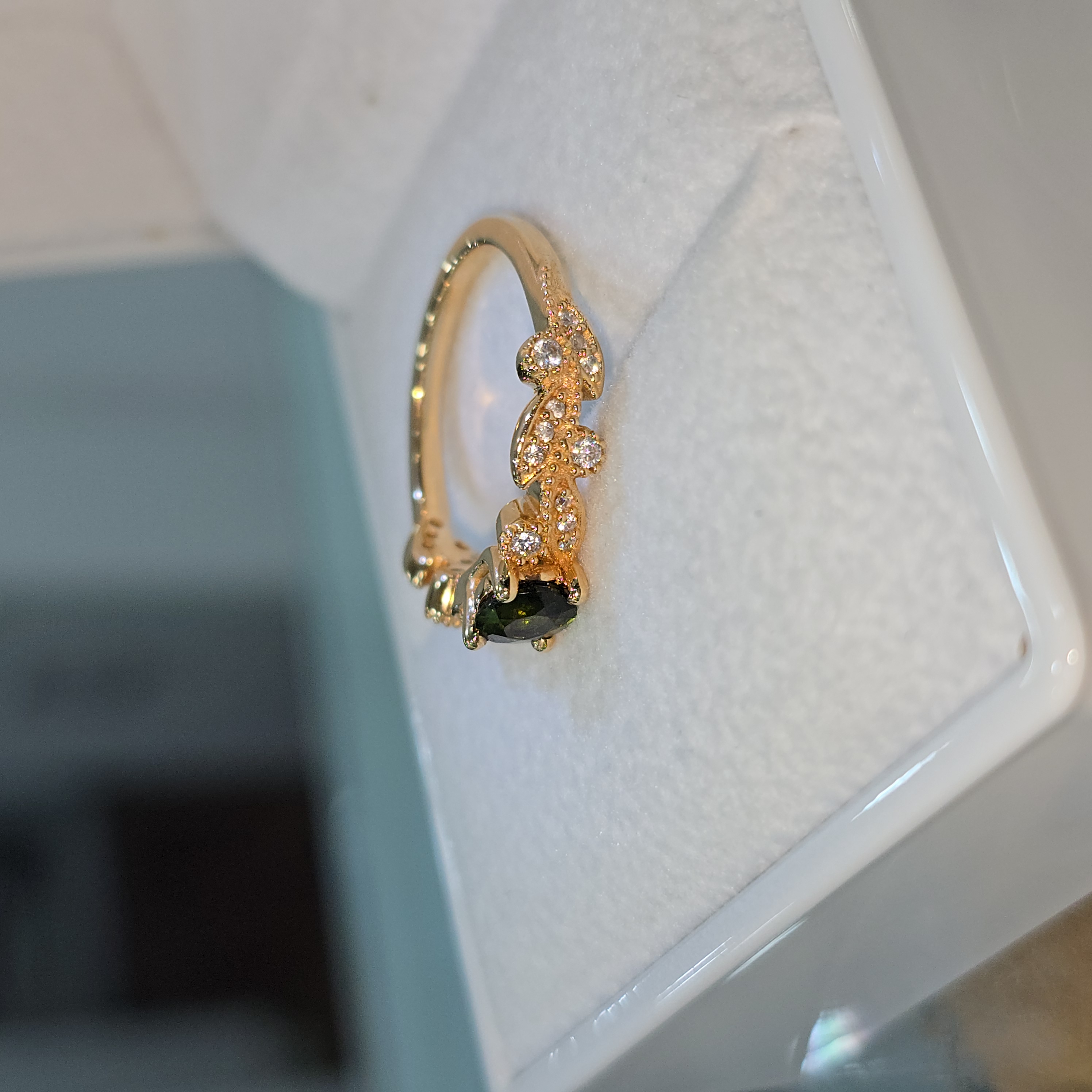 Anillo " Turmalina Aura"