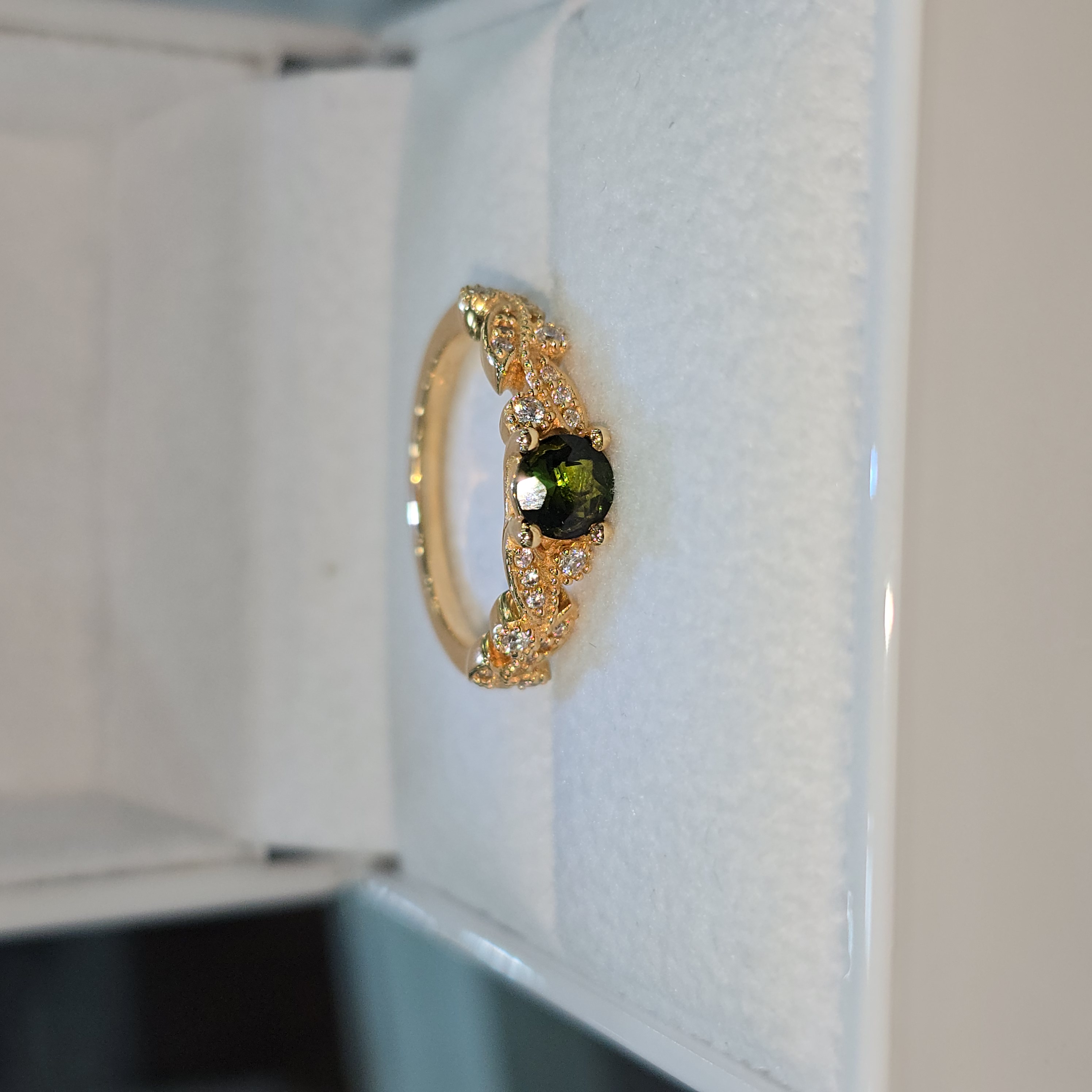 Anillo " Turmalina Aura"