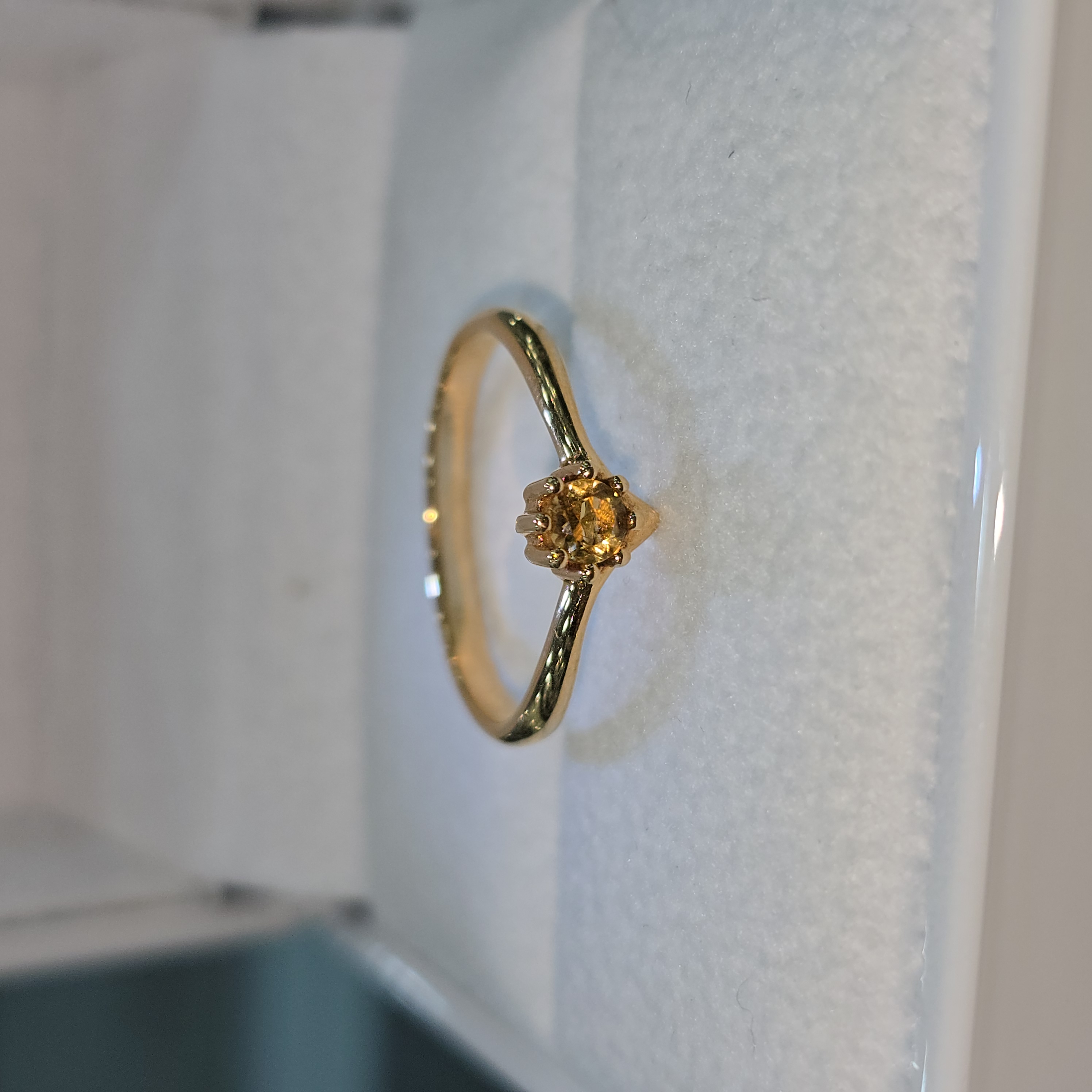 Anillo "Encanto Citrino"