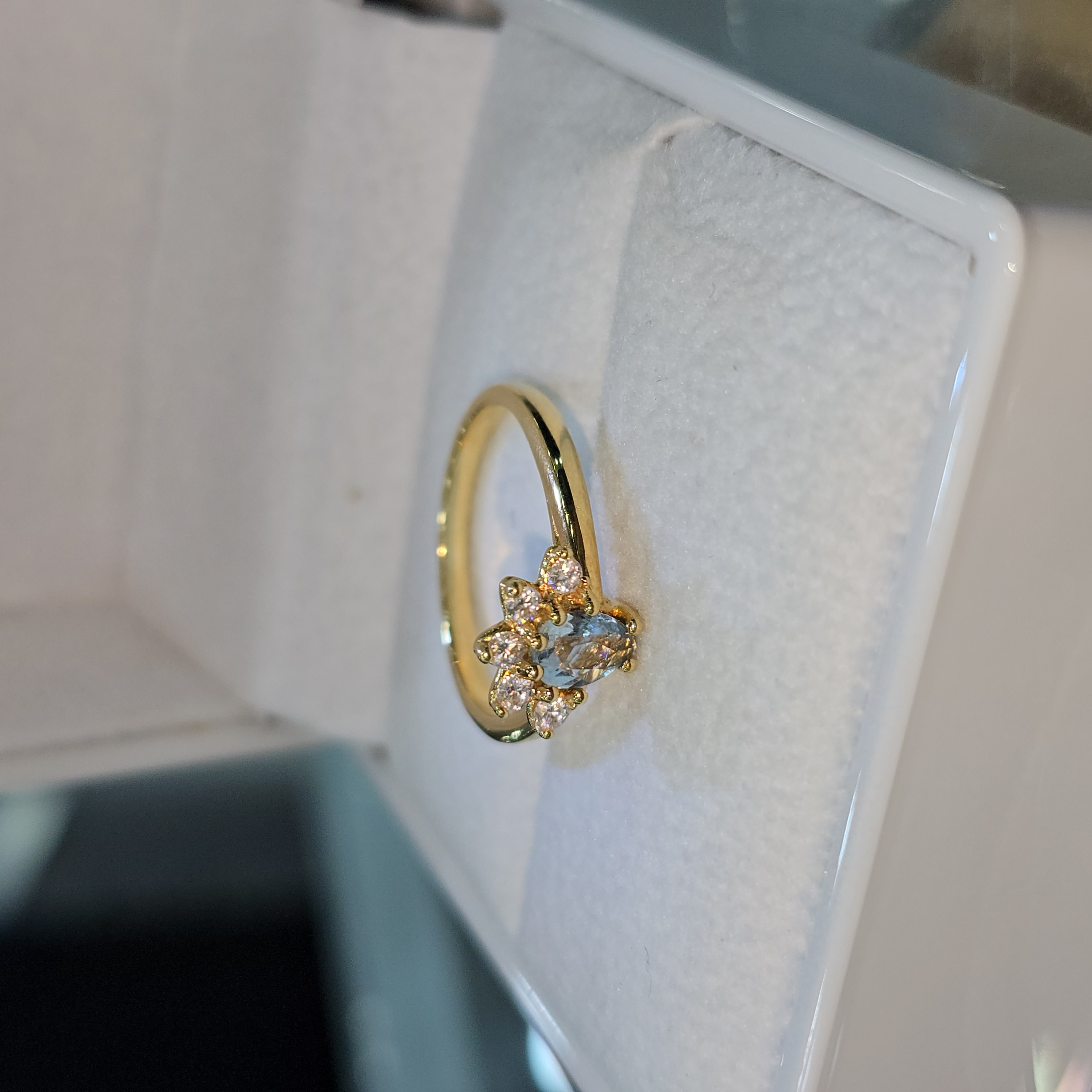 Anillo "Agua Marina"