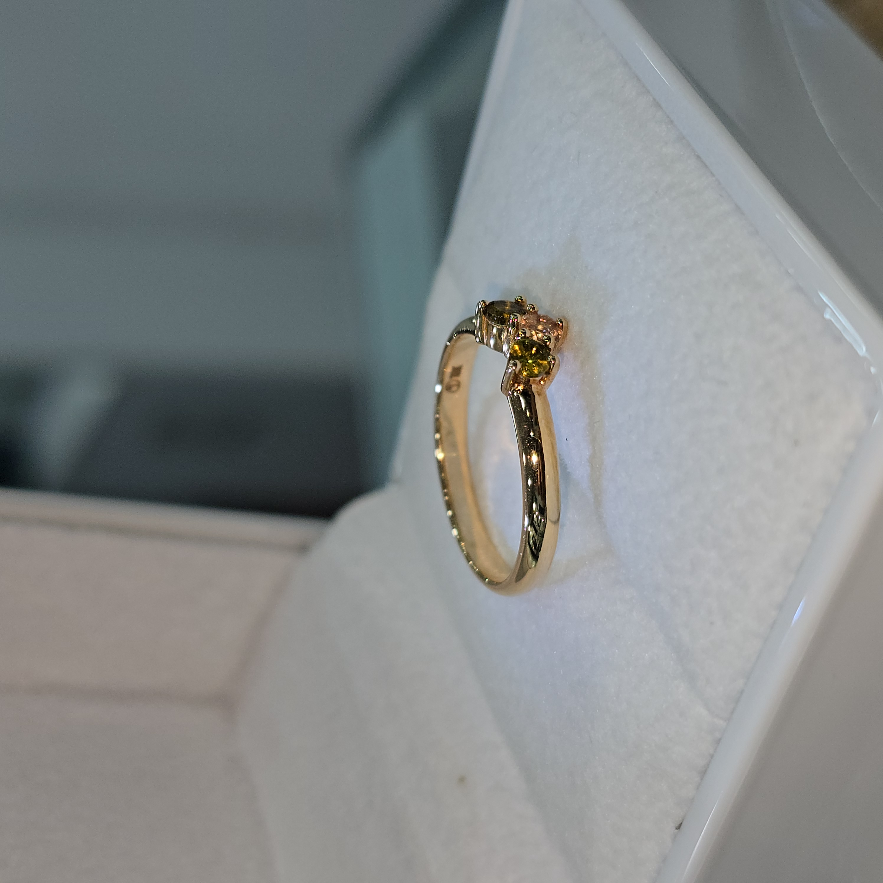 Anillo "Trio Turmalinas