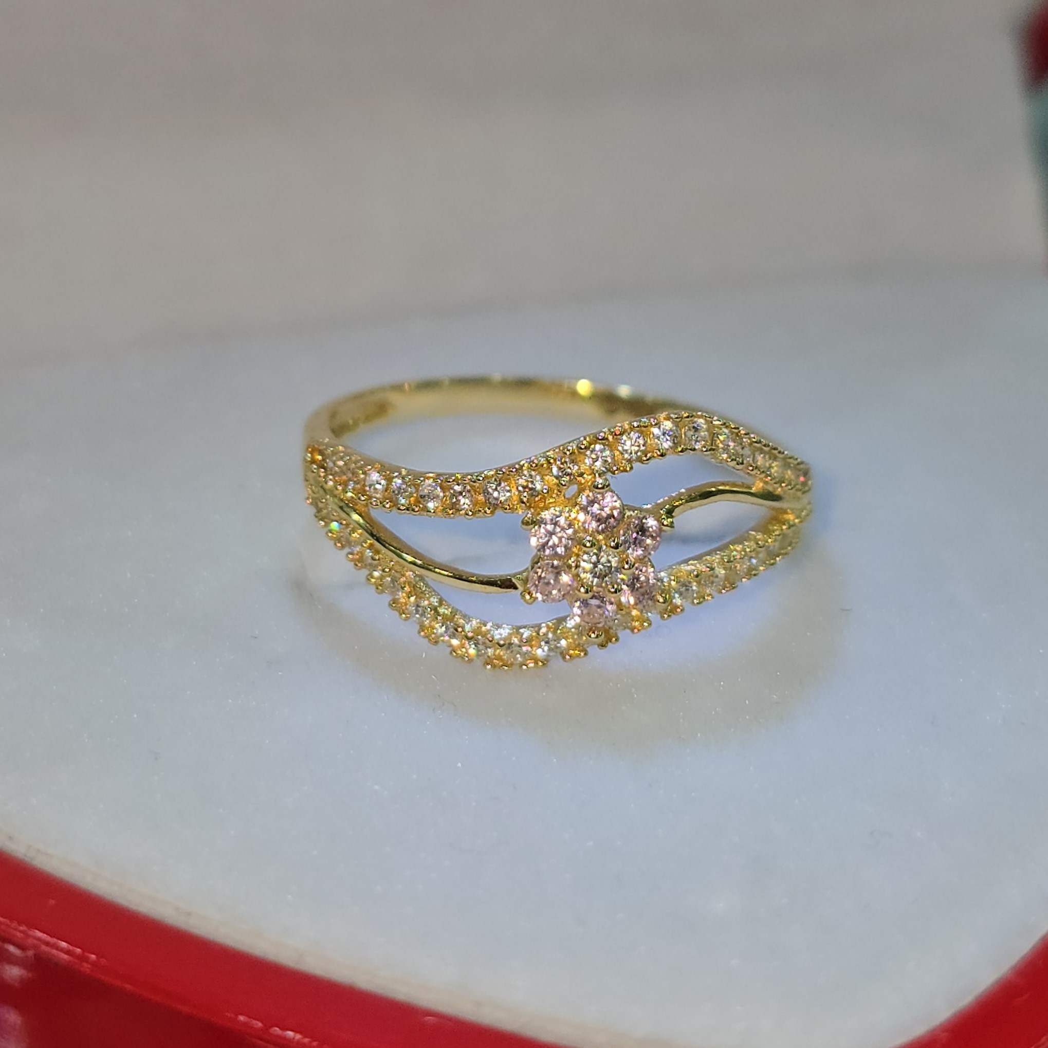 Cintillo "Circón Oro Puro"