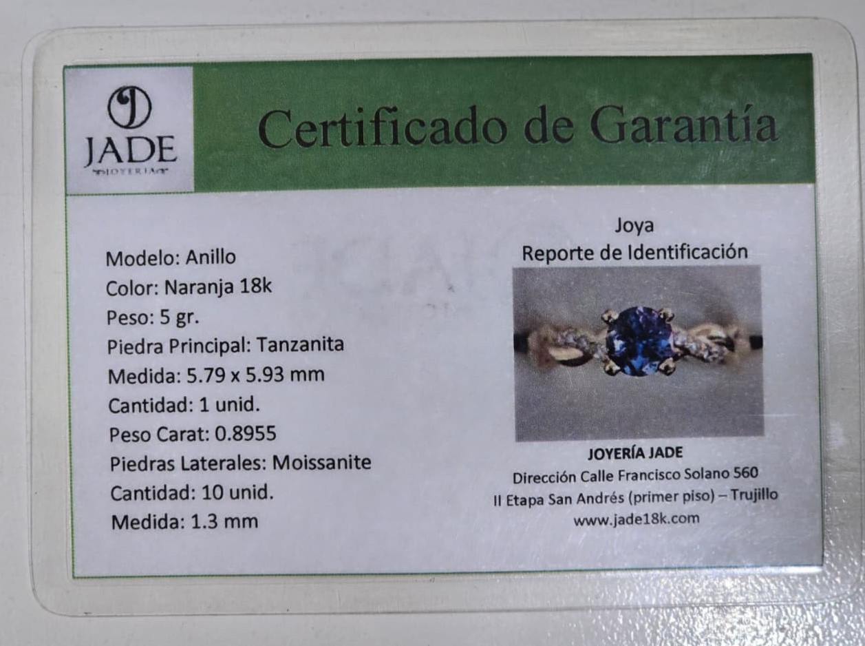 Anillo “Tanzanita Glow”