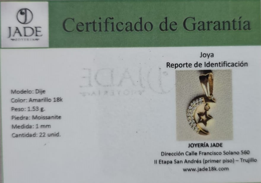 Dije "Moissanite Alba"