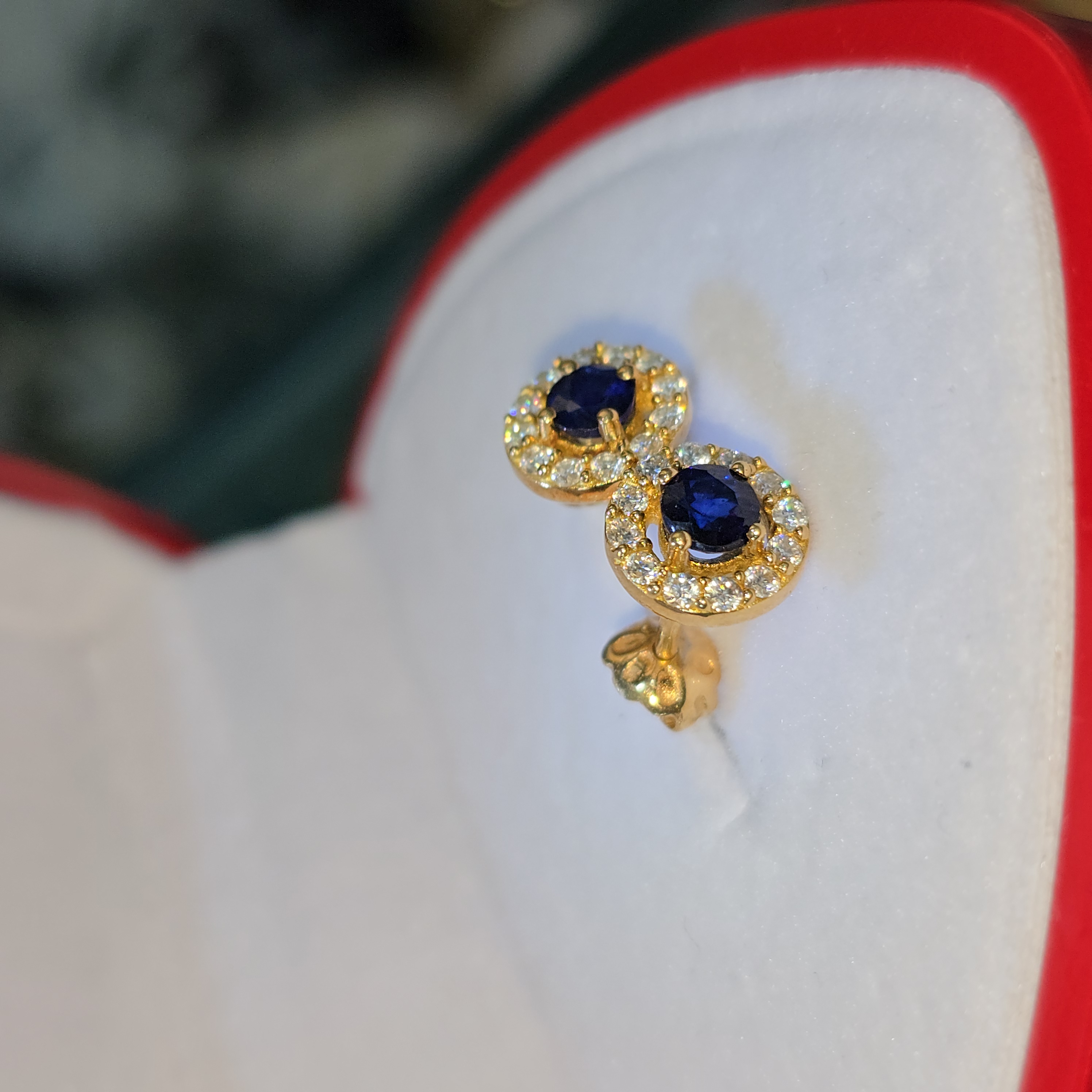 Aretes de Piedra Natural "Zafiro Perfecto"