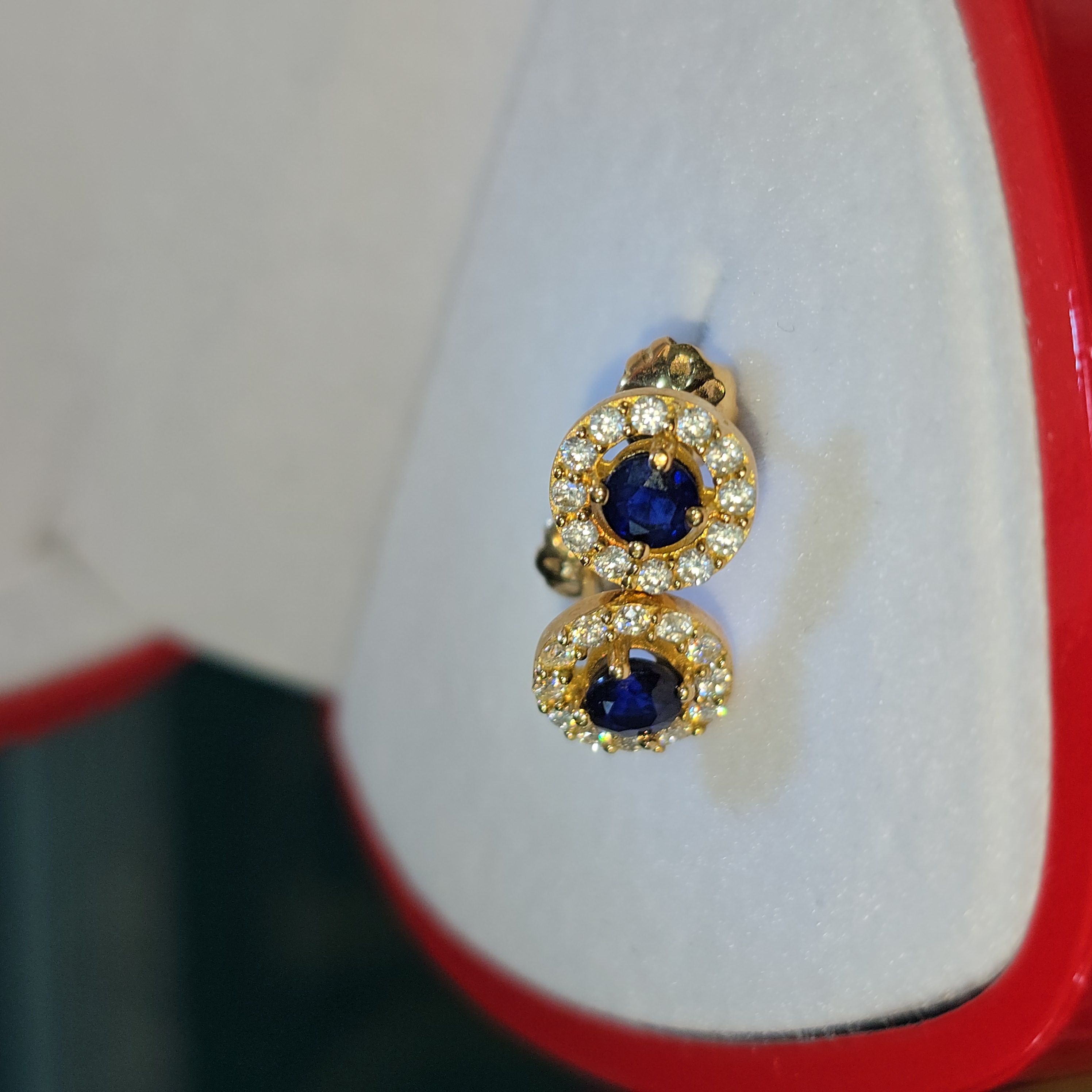 Aretes de Piedra Natural "Zafiro Perfecto"