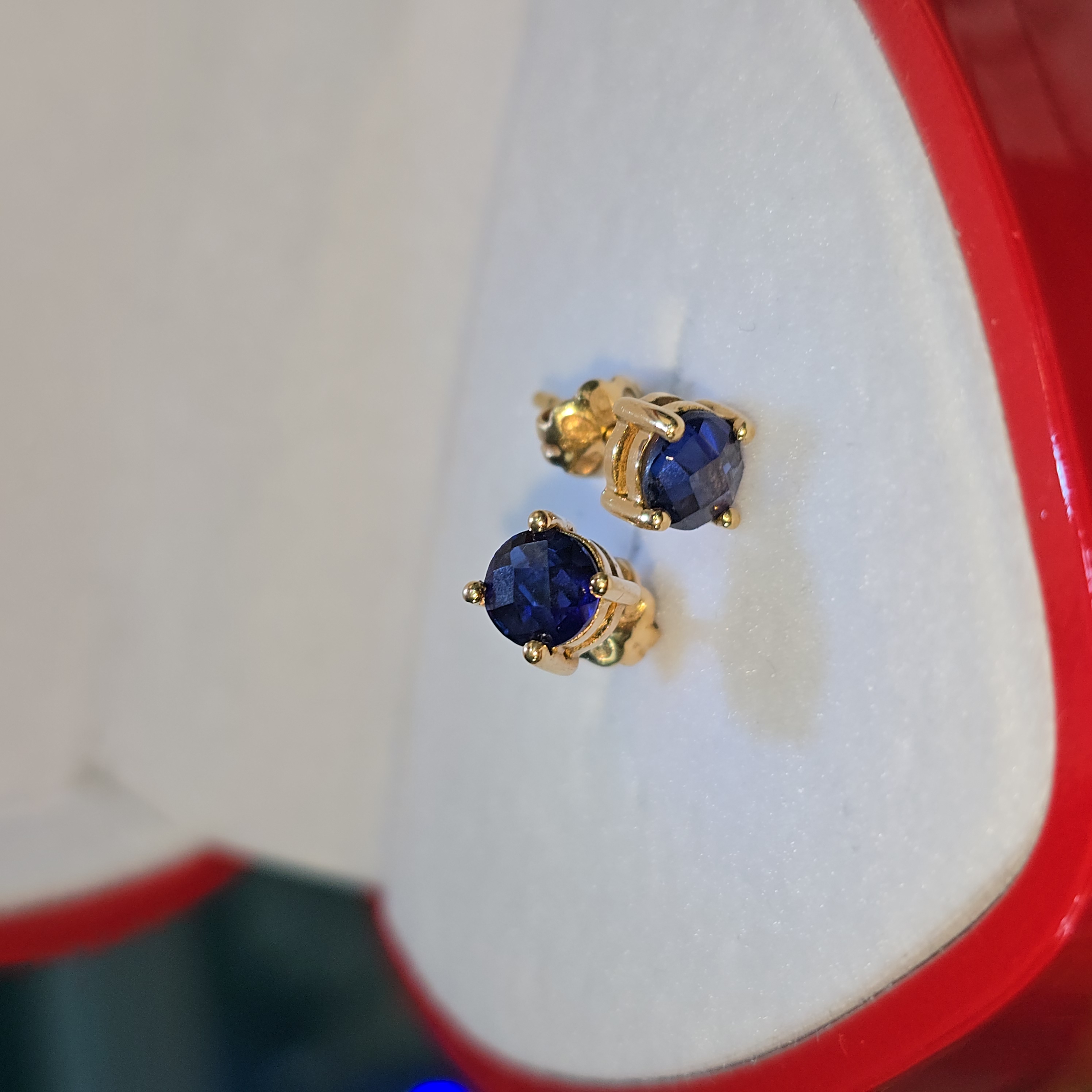 Aretes de Piedra Natural "Cuarzo Azul"