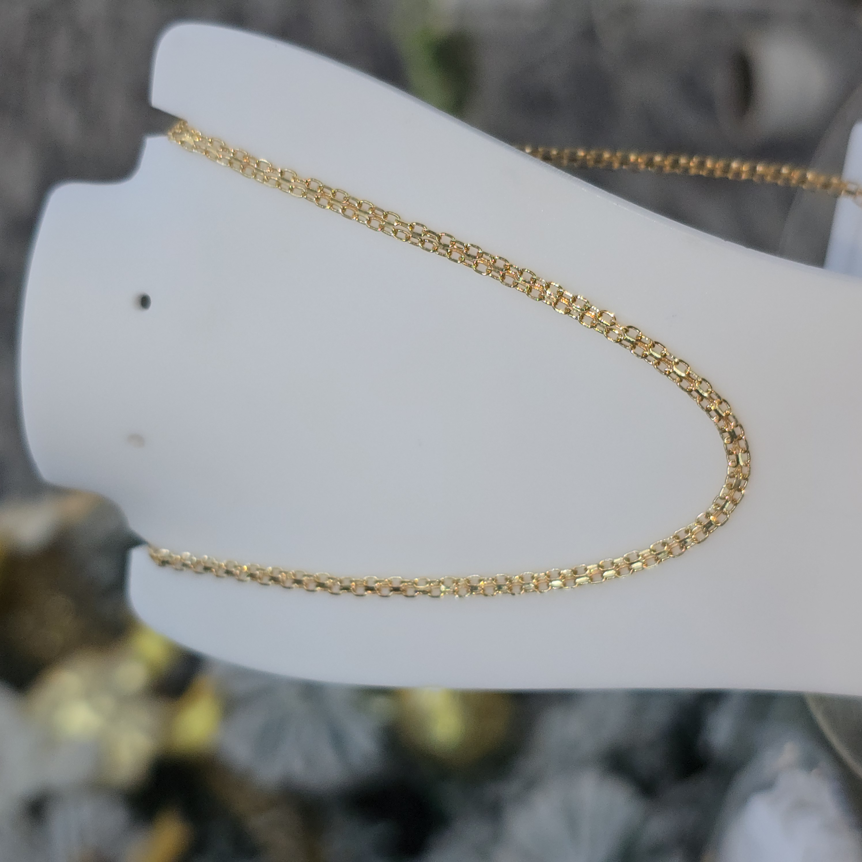 Cadena "Tejido Chino Dorada"