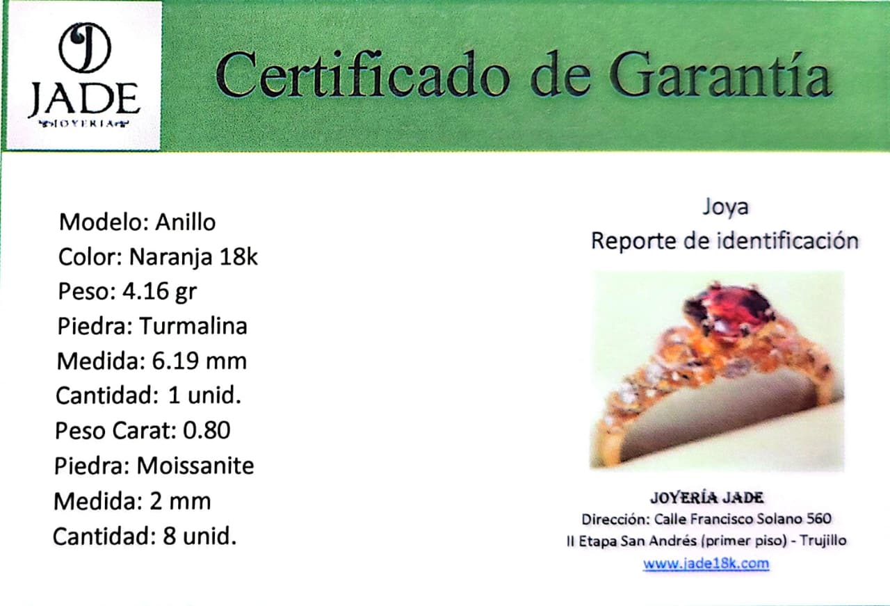 Anillo "Turmalina Reina"