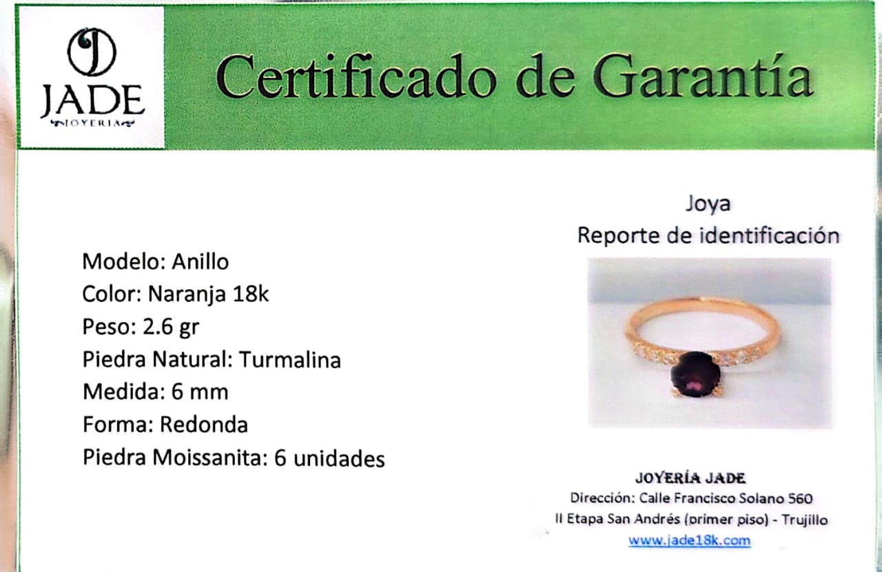 Anillo "Turmalina del Alma"