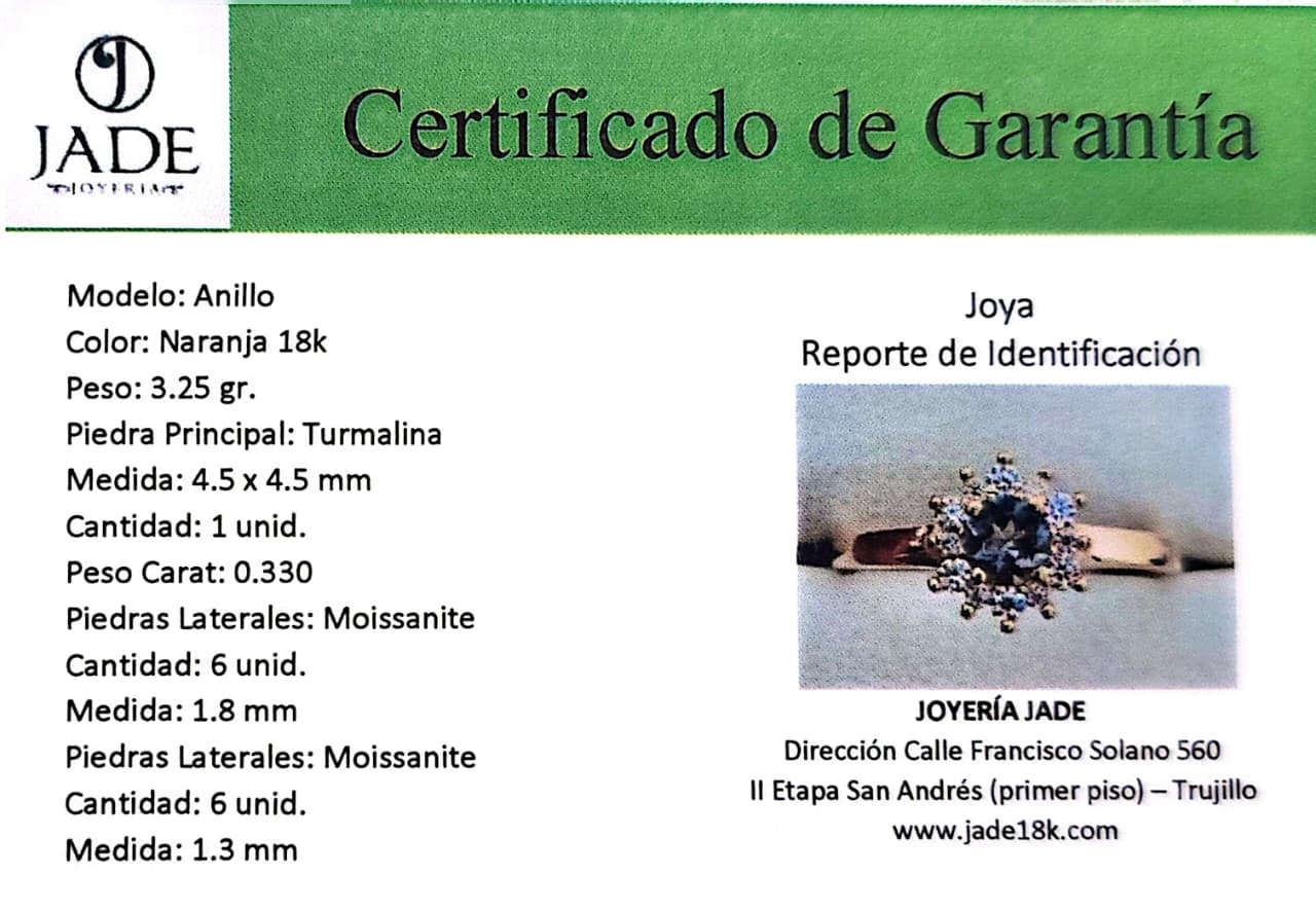 Anillo "Turmalina Suprema"