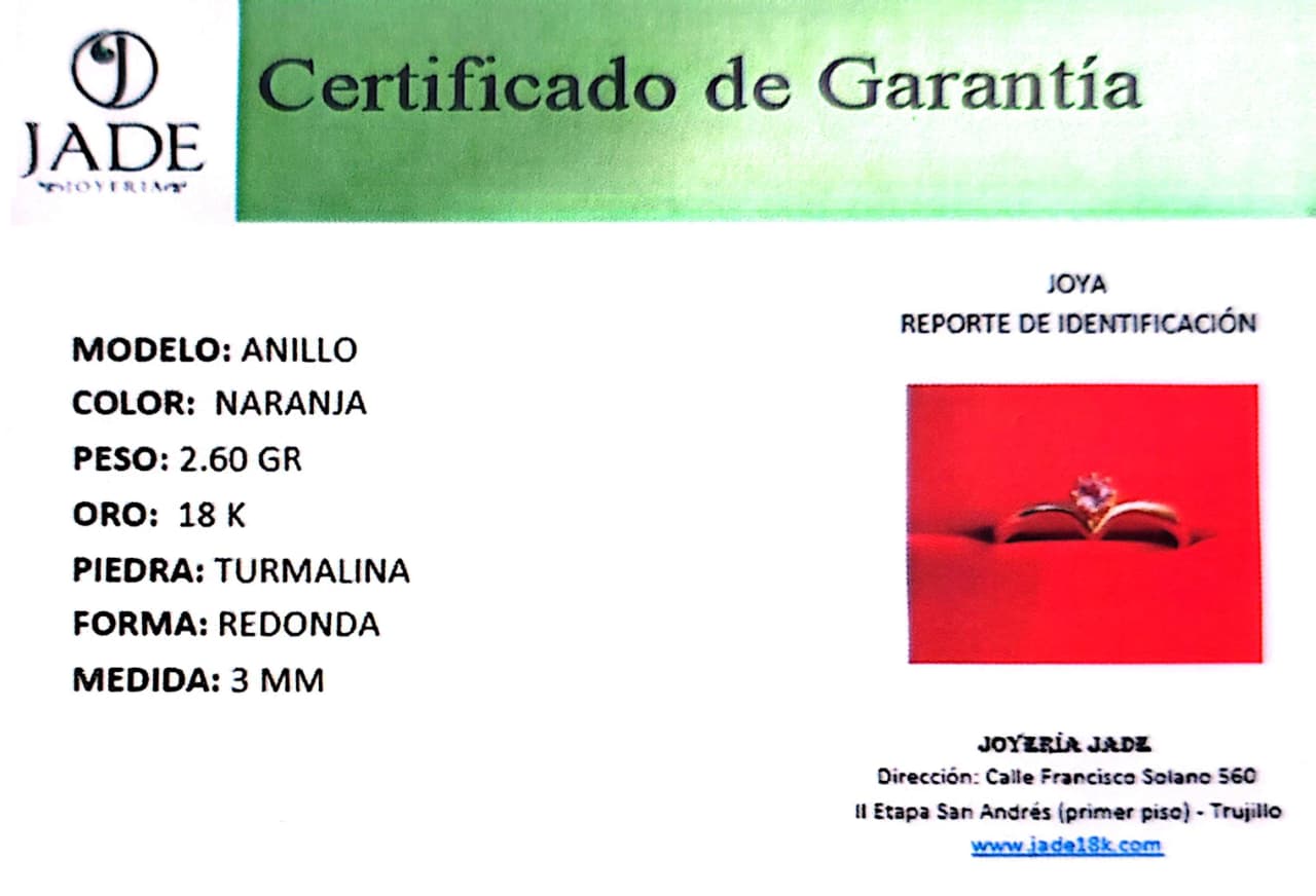 Anillo "Turmalina que Enamora"