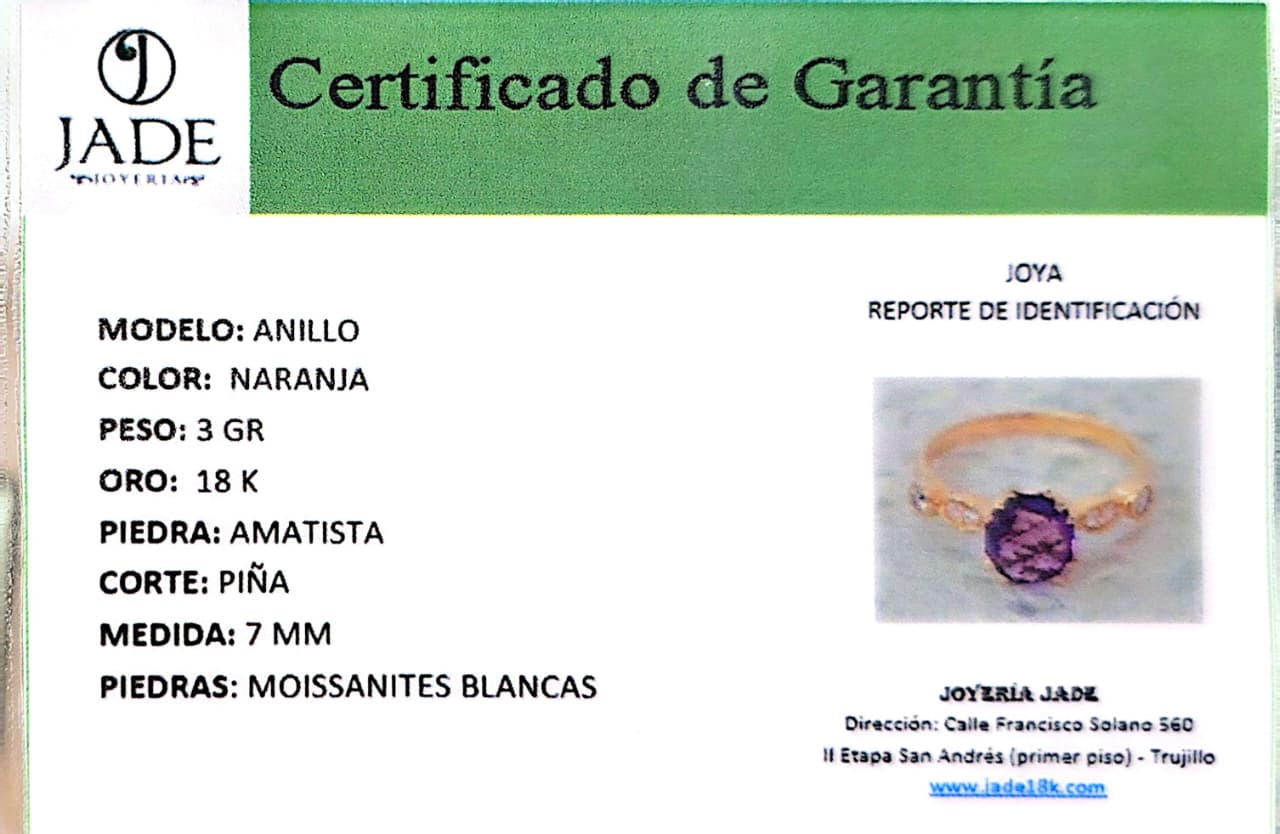 Anillo "Sueño Amatista"