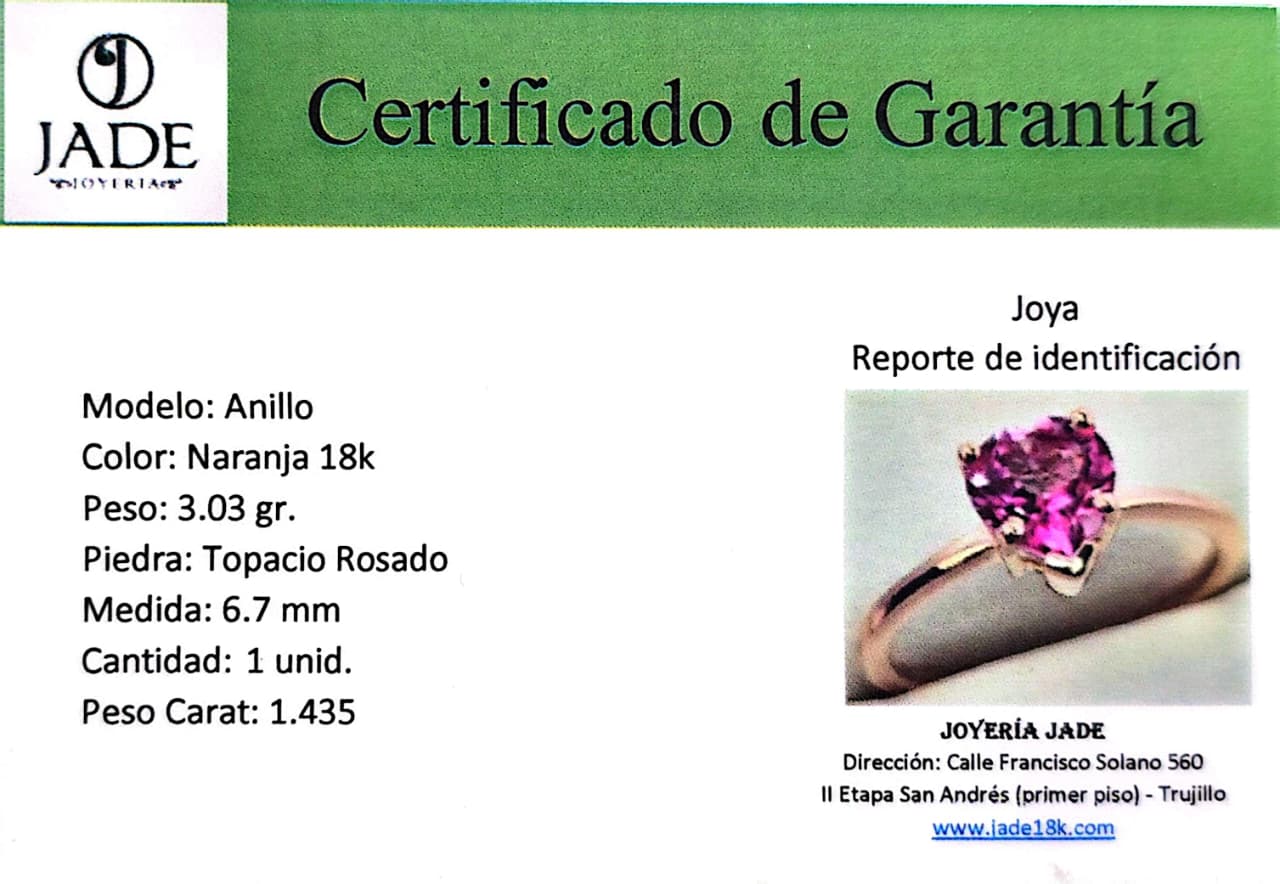 Anillos "Topacio Corazón"