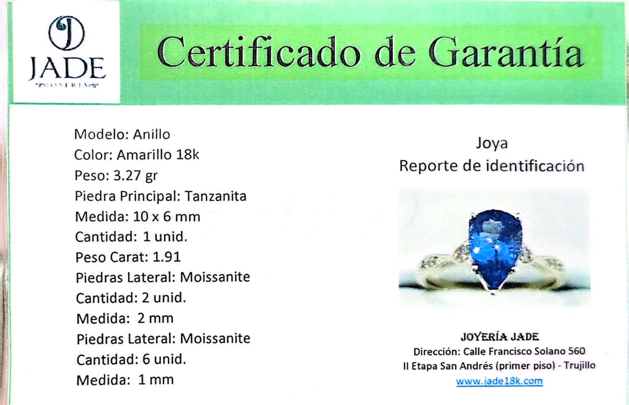 Anillo “Tanzanita Sublime”