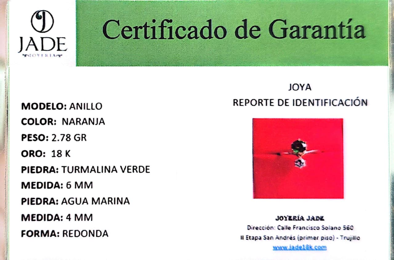 Anillos "Turmalinas Sorprendentes"