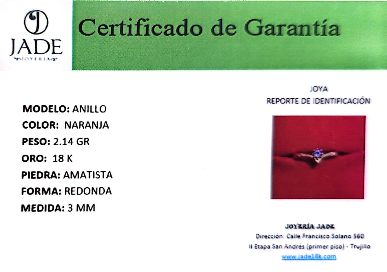 Anillo "Amatista Enamora"