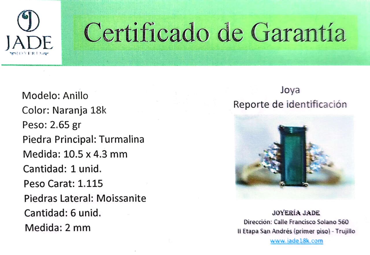 Anillo “Turmalina de Luz”