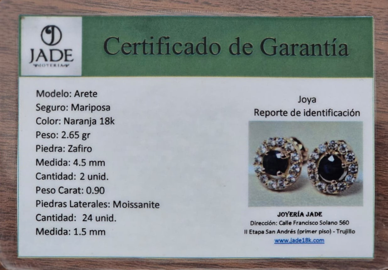 Aretes de Piedra Natural "Zafiro Perfecto"