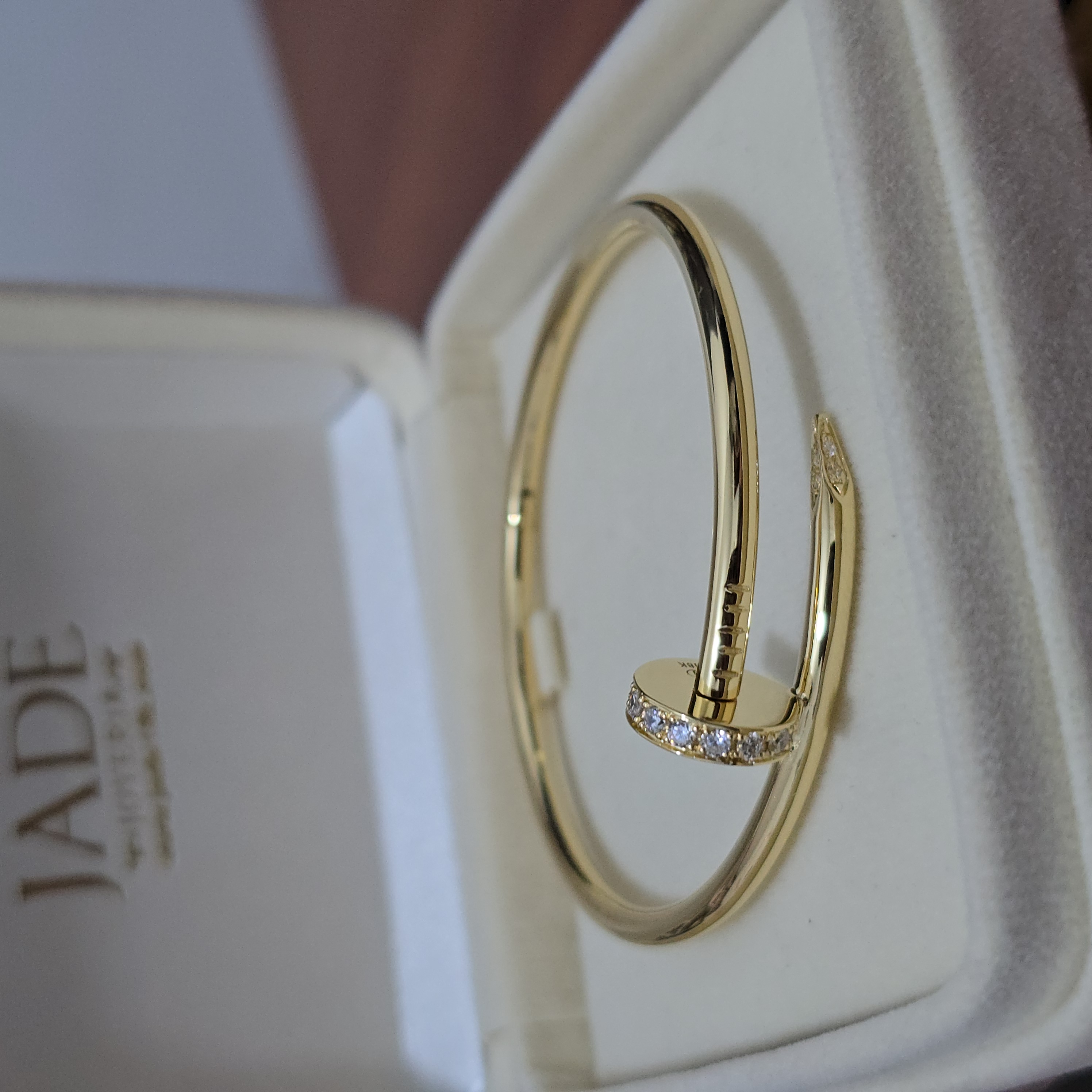 Pulsera Clavo con Moissanite "Supreme"