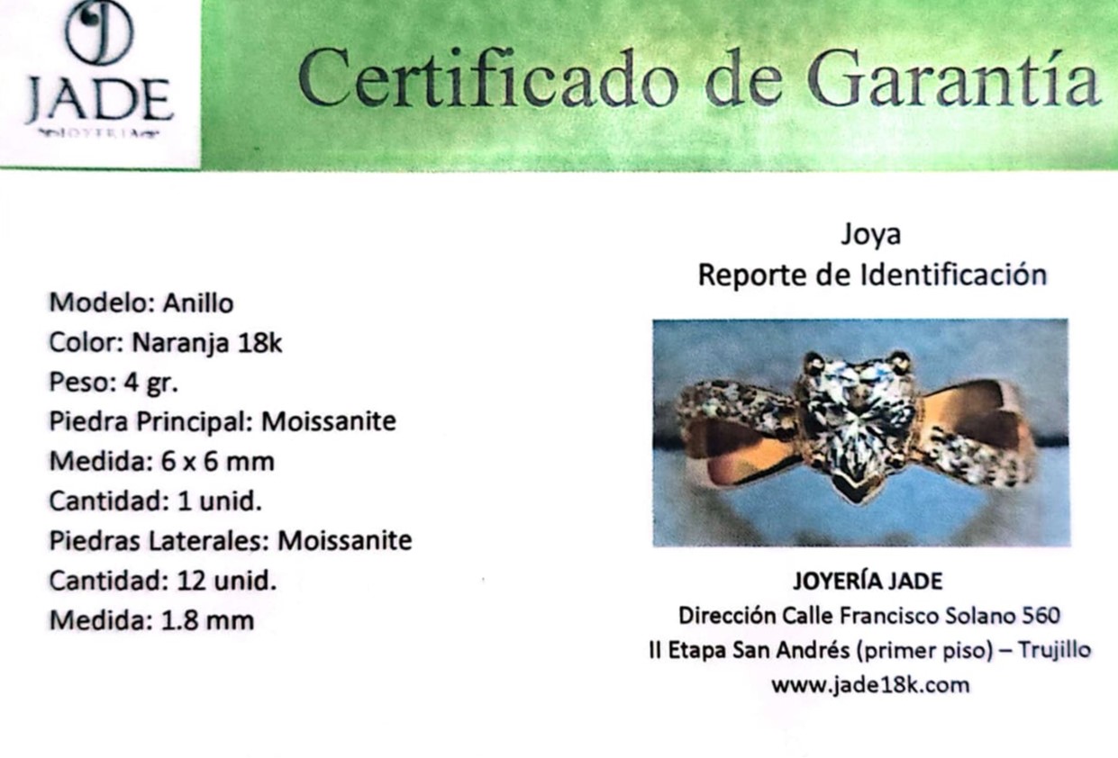 Anillo de Promesa con Moissanite "Infinity Love"