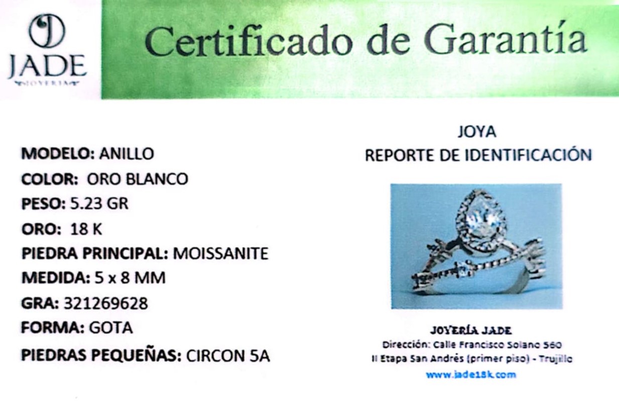 Anillo de Compromiso Moissanite "Amor Completo"