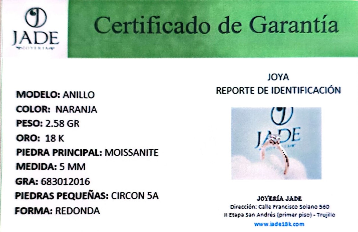 Anillo de Promesa Moissanite "Mi camino"