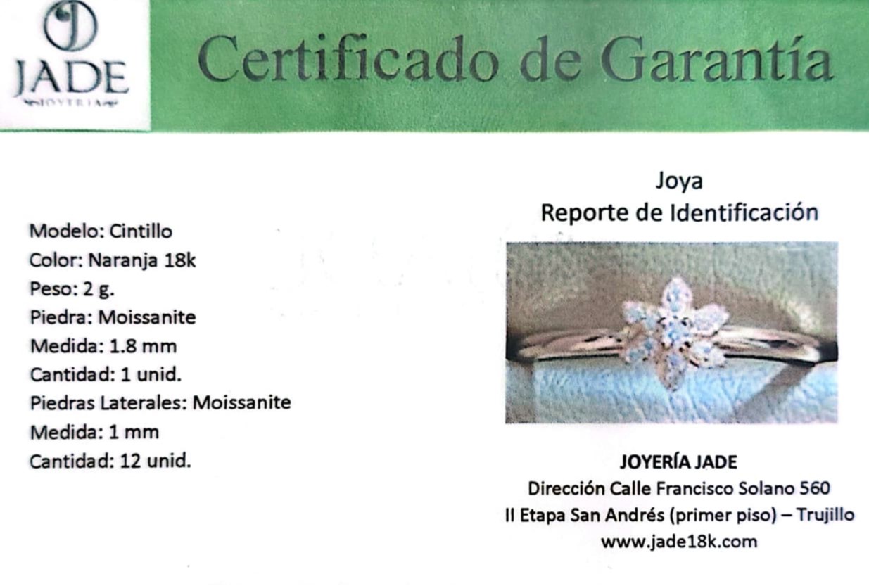 Anillo Moissanite "Florece"