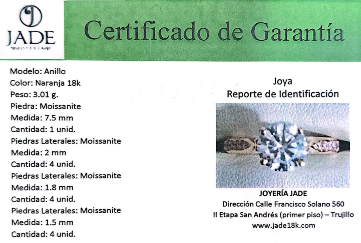 Anillo de Compromiso con Moissanite "Cristhell"