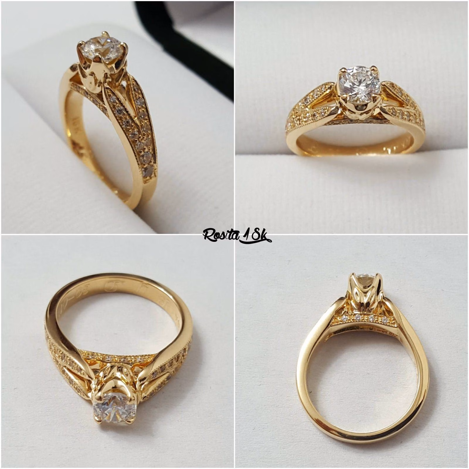 Anillo de compromiso en oro de 18k
