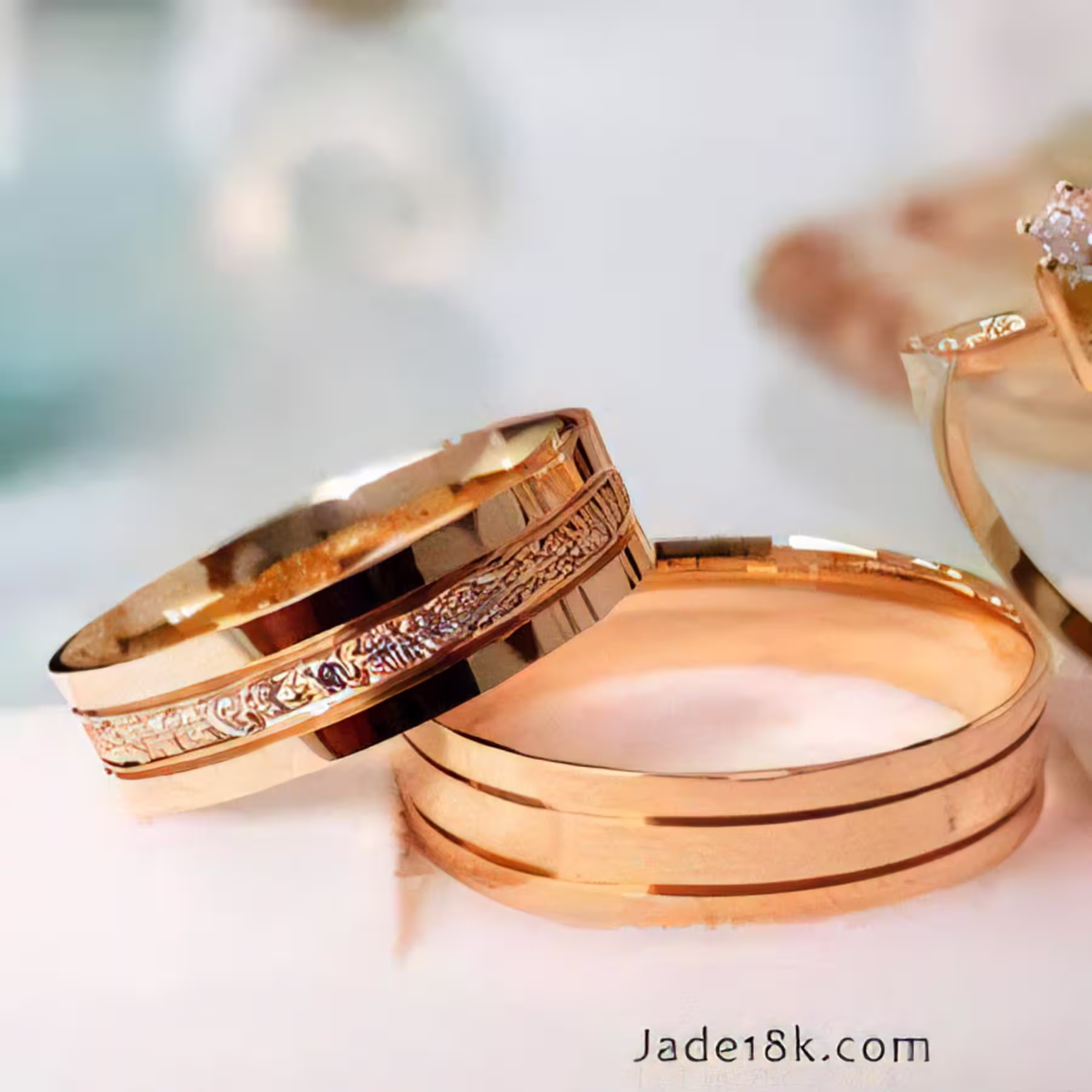 Alianzas Beauty en oro de 18 k