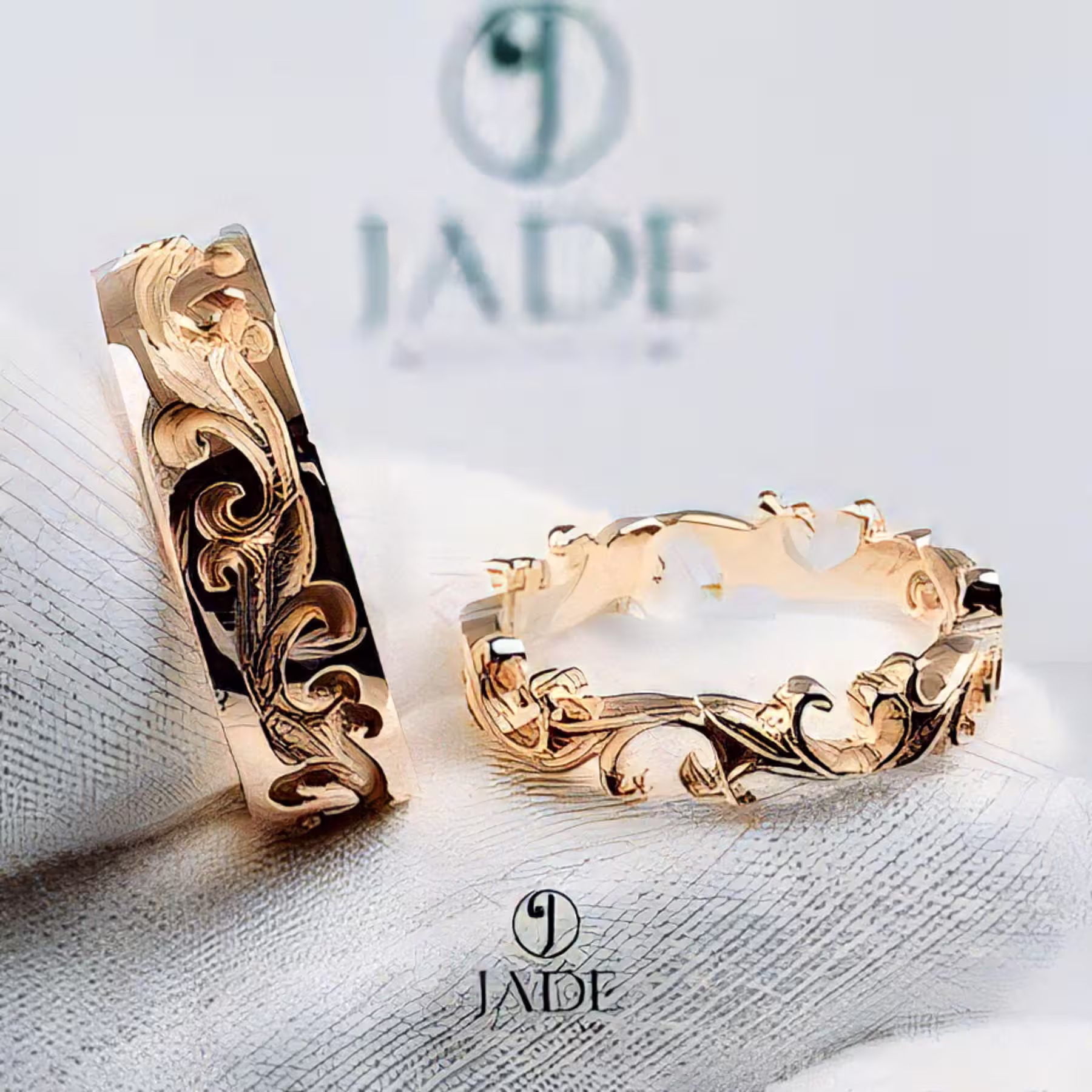 Alianzas en oro de 18k