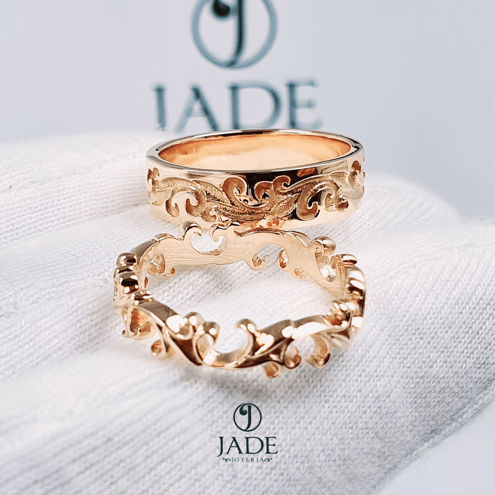 Alianzas en oro de 18k