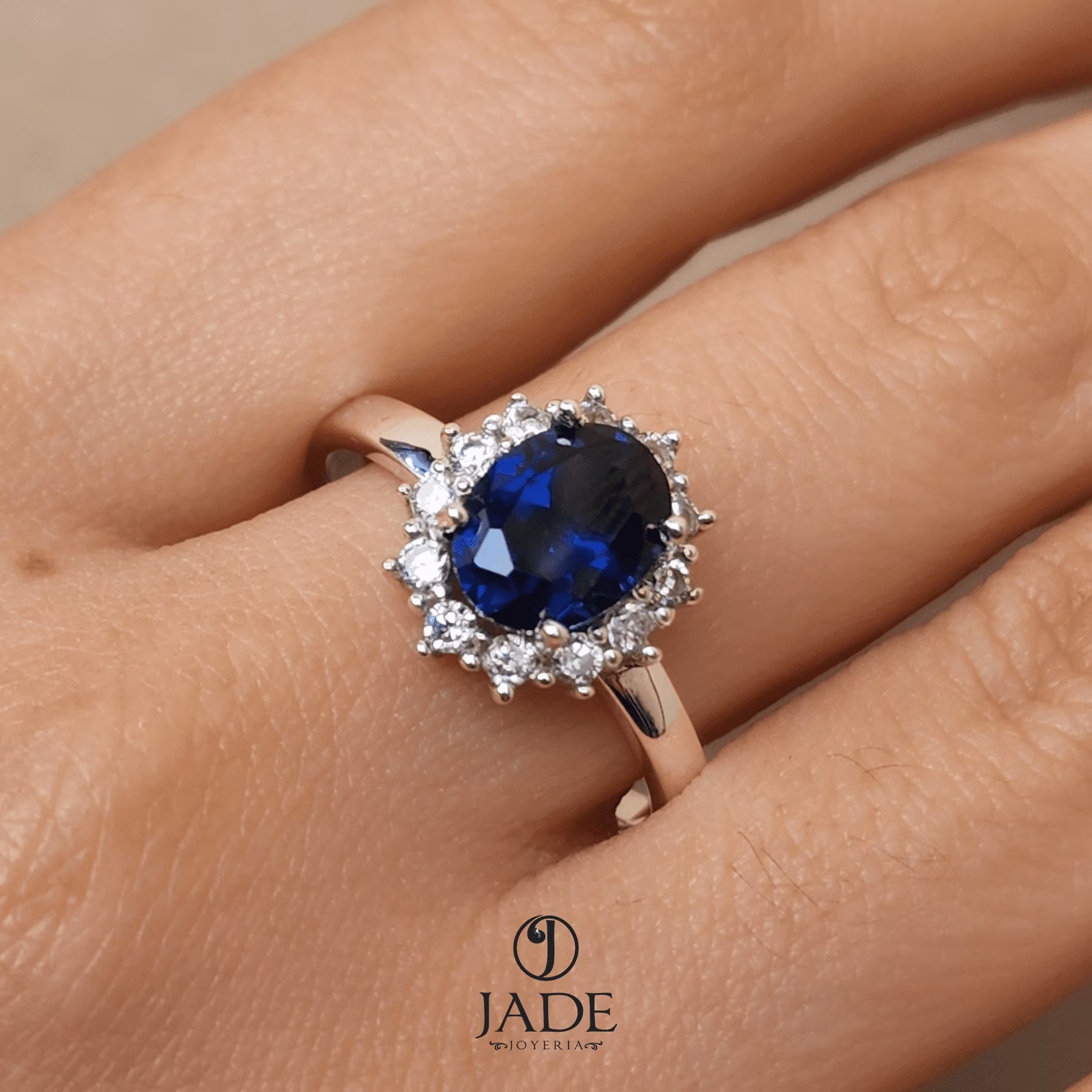Anillo Blue en plata fina