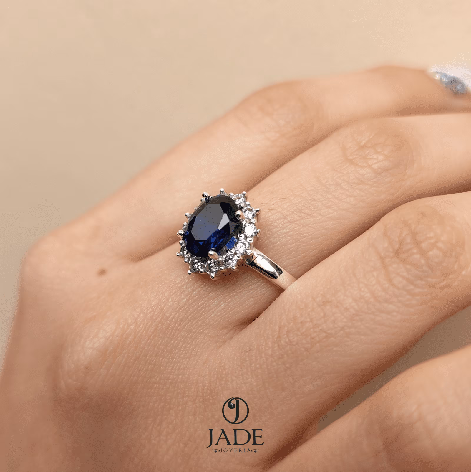 Anillo Blue en plata fina