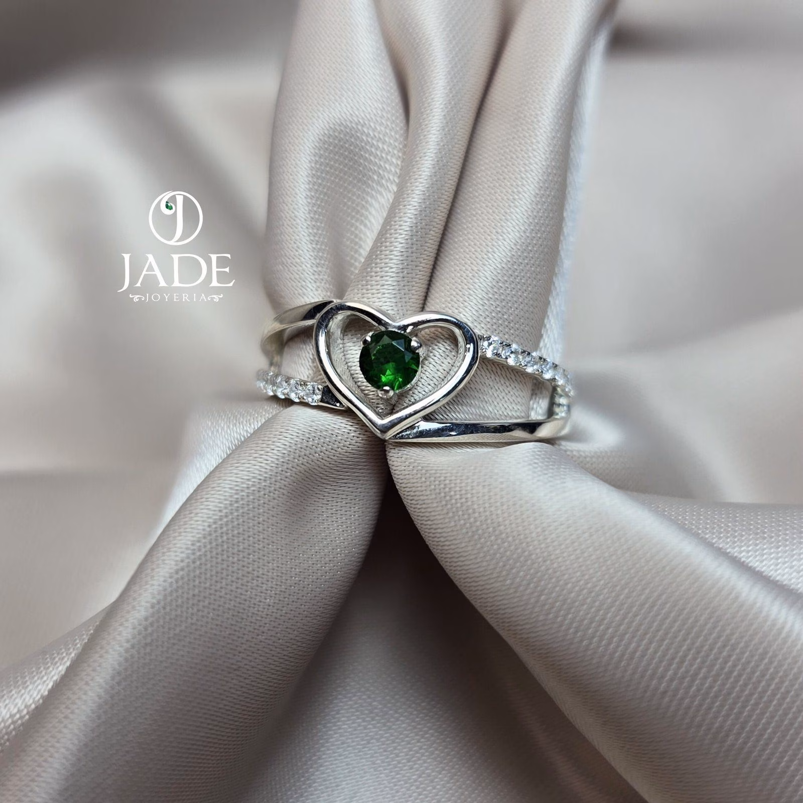 Anillo corazón green