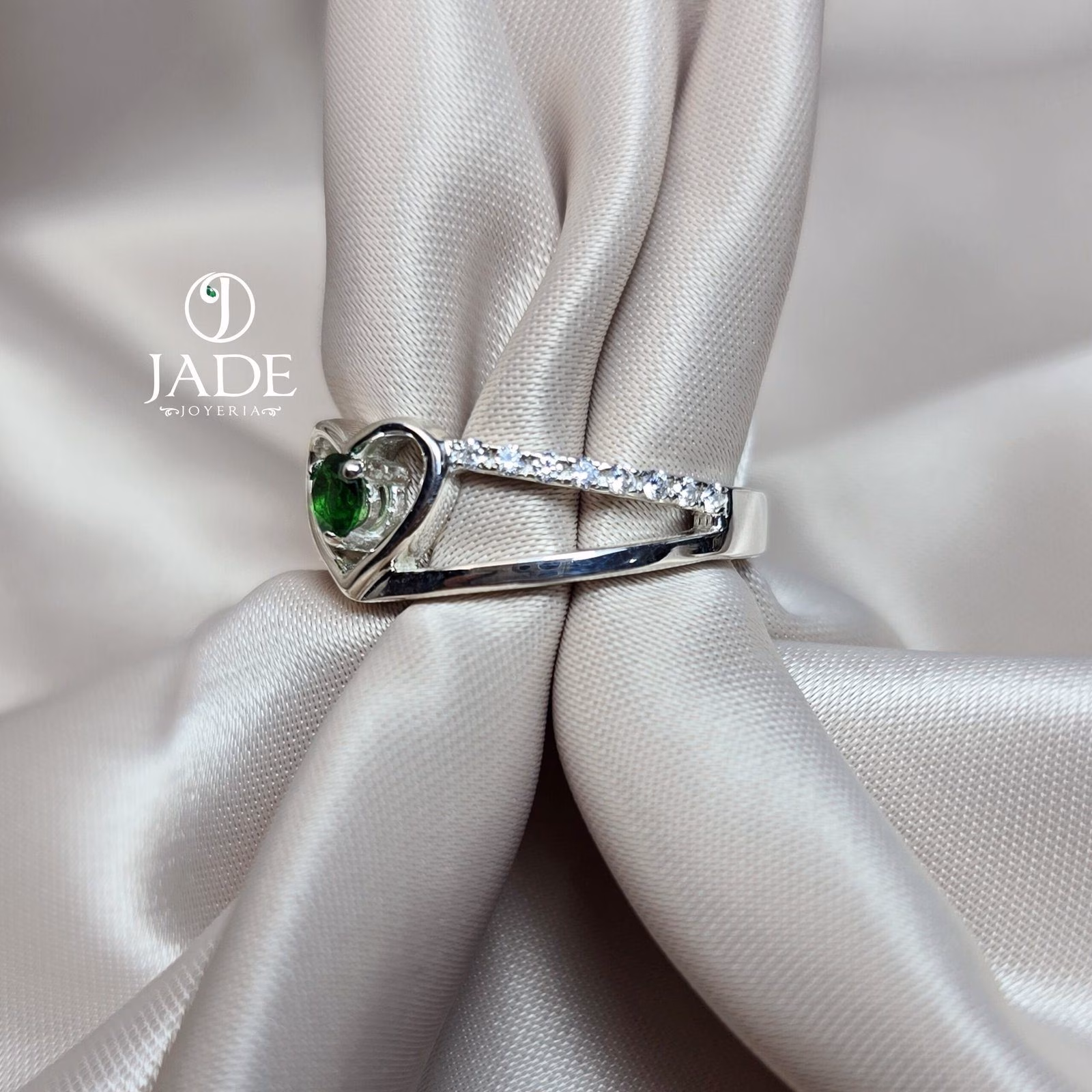 Anillo corazón green