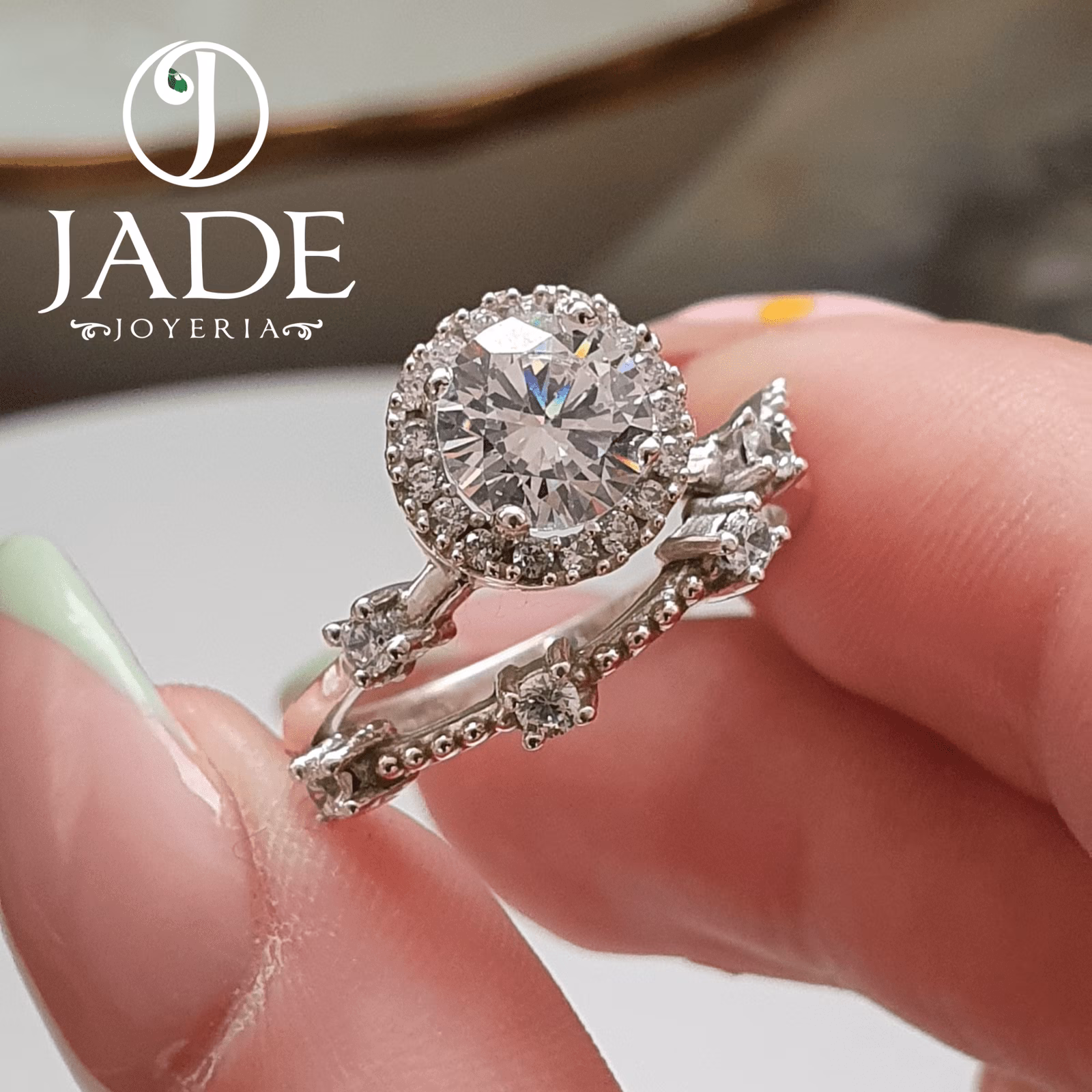 Anillo Mara de compromiso en plata ley