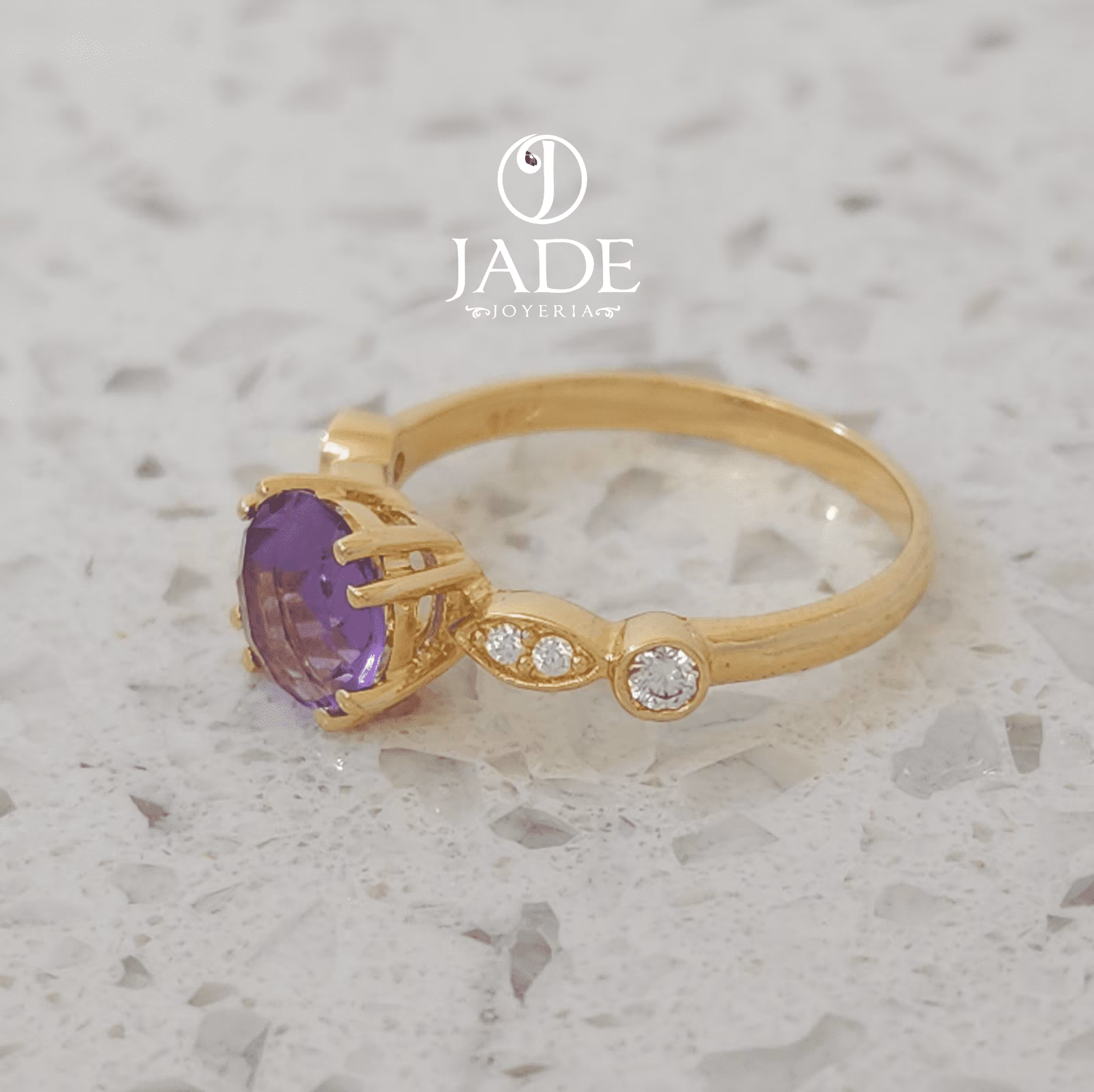 Anillo Mileska de compromiso en oro18k
